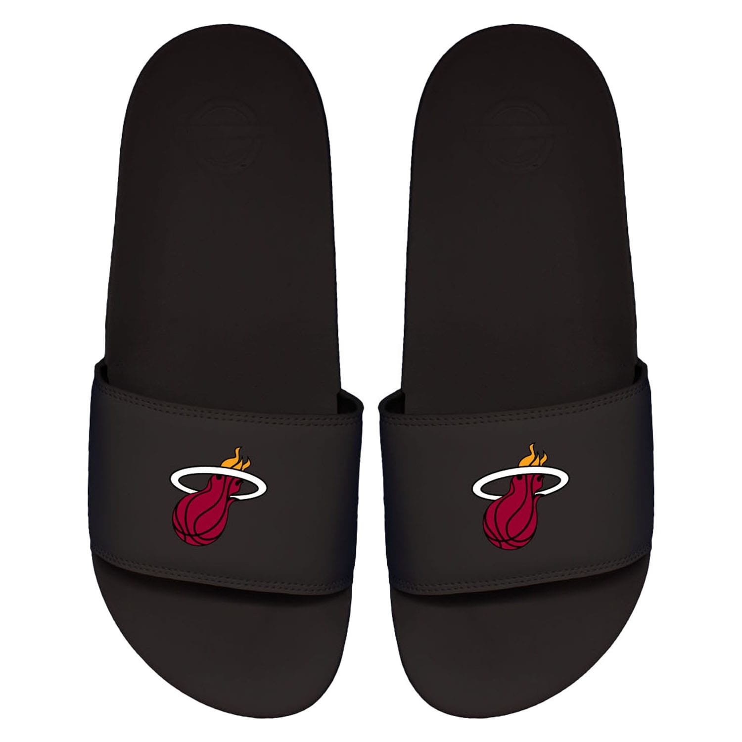 Miami Heat Primary Logo ISlide NBA Gel Slides Black