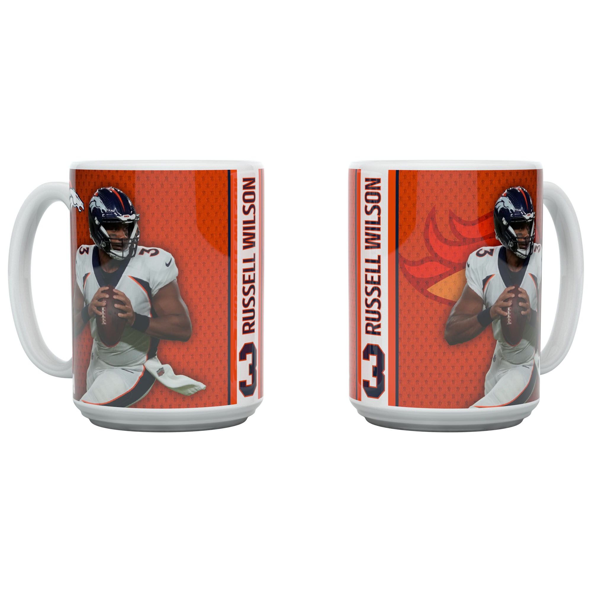 Russell Wilson Denver Broncos  Jumbo Mug (450 ml)