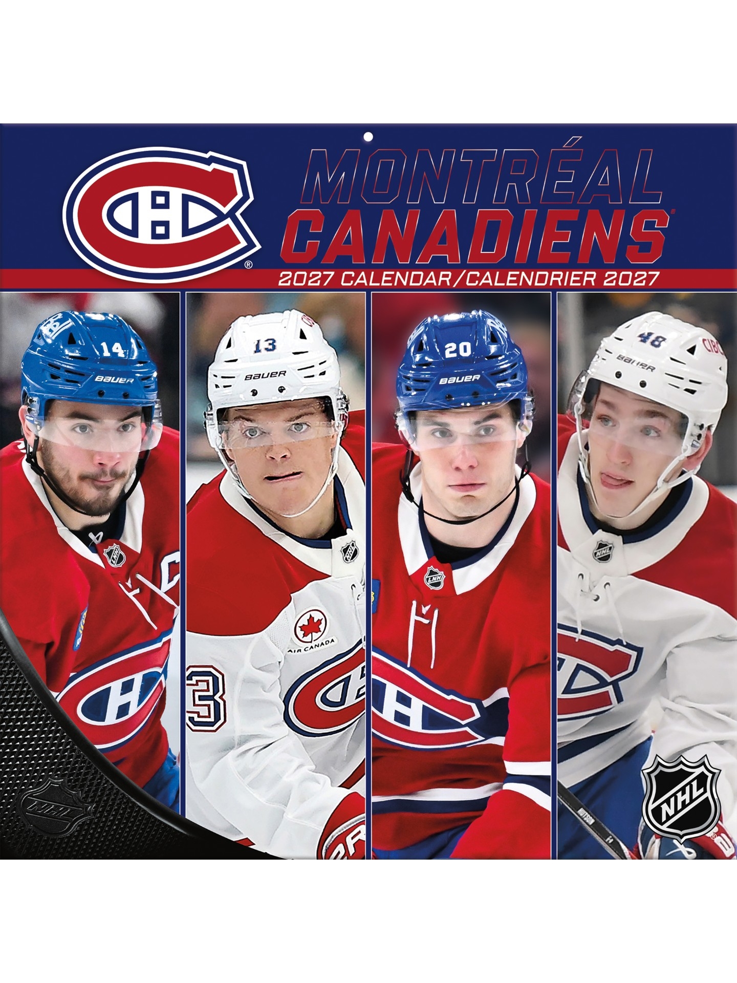 Montreal Canadiens 2027 NHL Team Wandkalender