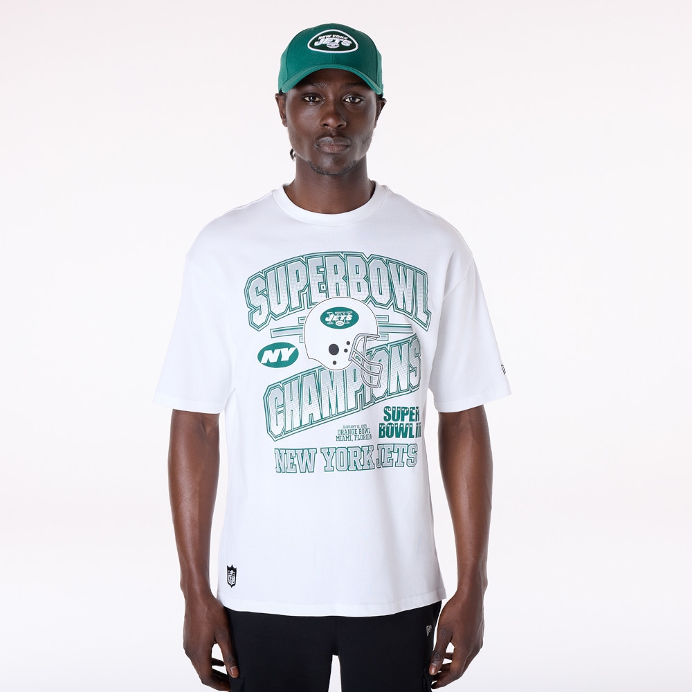 New York Jets Super Bowl III Champs Oversized NFL T-Shirt Schwarz