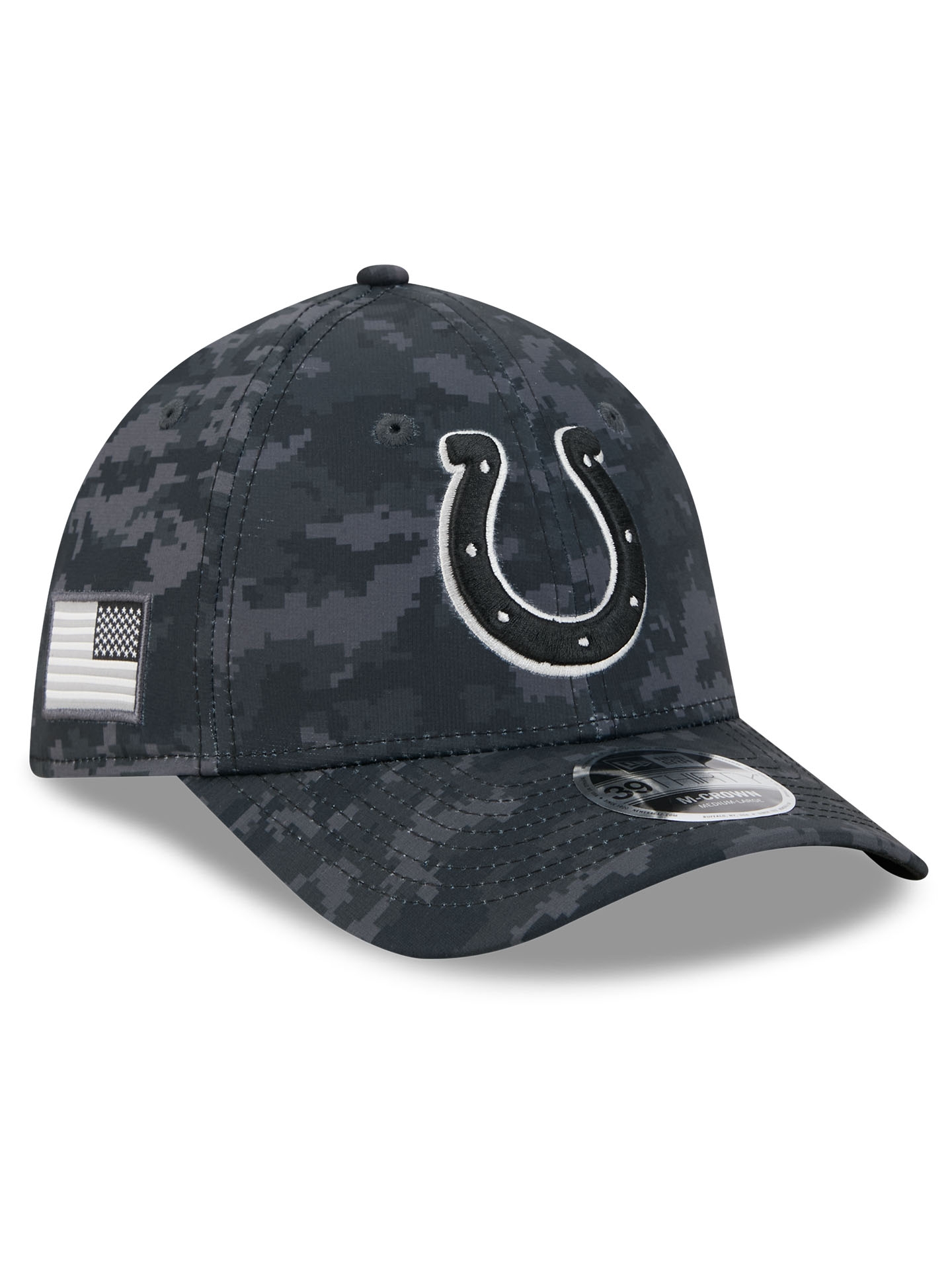 Indianapolis Colts 2026 NFL Salute to Service 39THIRTY M-Crown Flex Cap Black