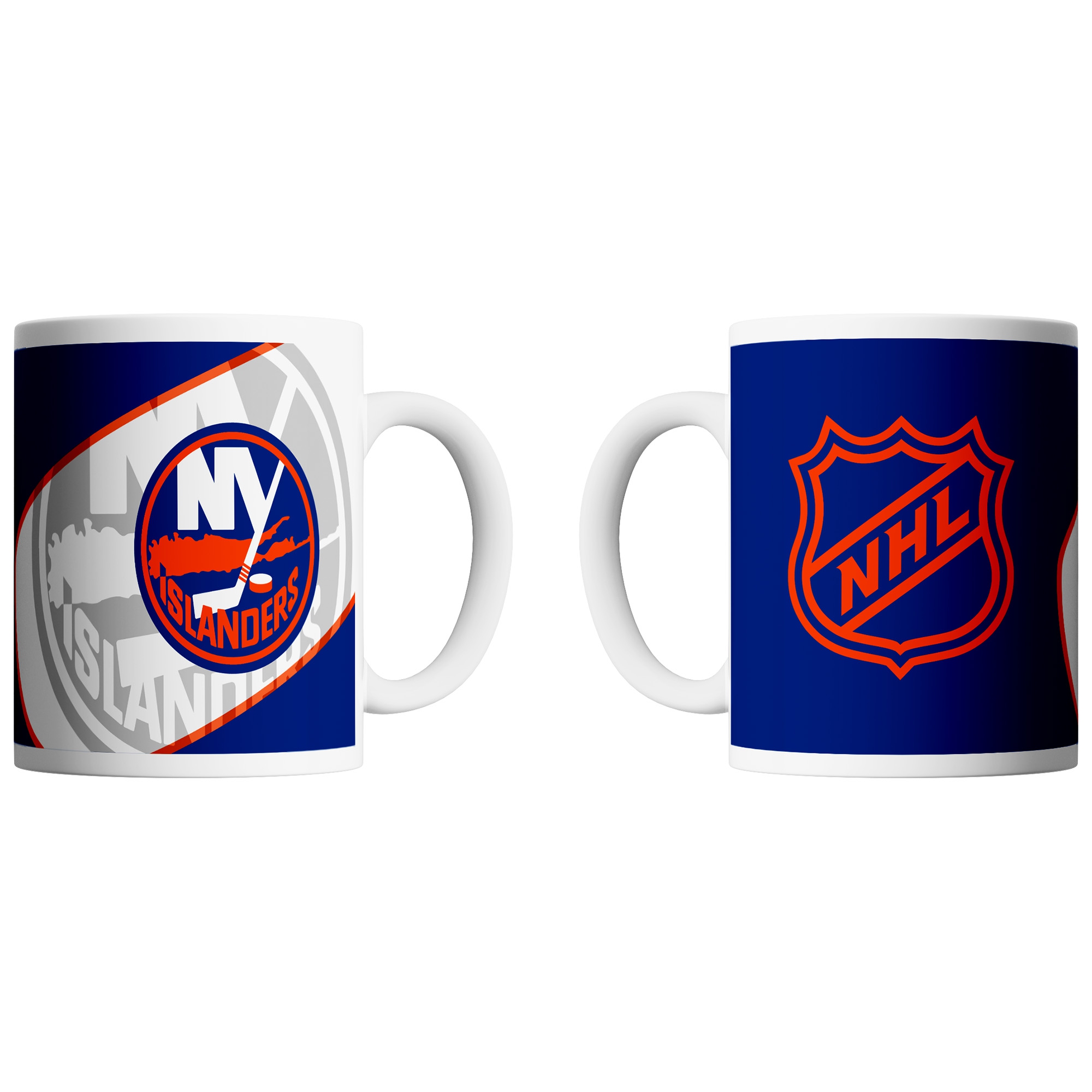 New York Islanders Shadow Logo & Shield NHL Becher (330 ml)