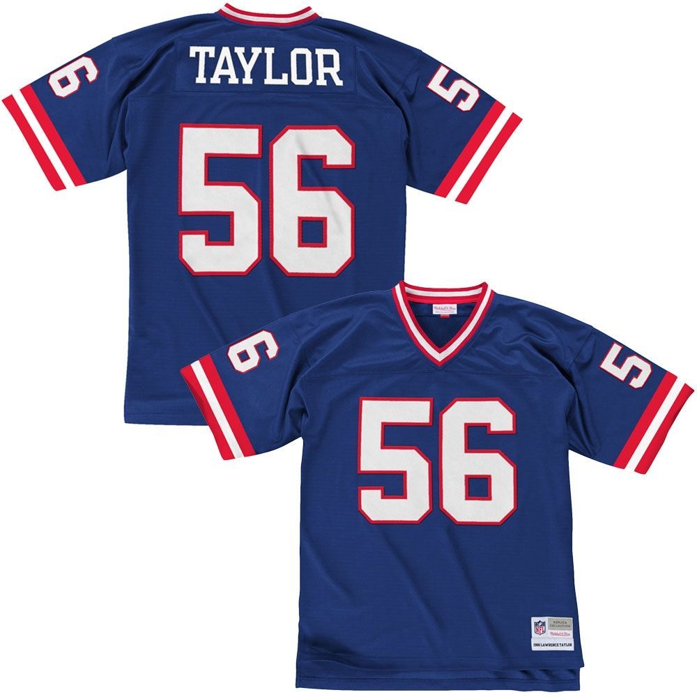 Lawrence Taylor #56 New York Giants 1986 Legacy Throwback NFL Trikot Blau