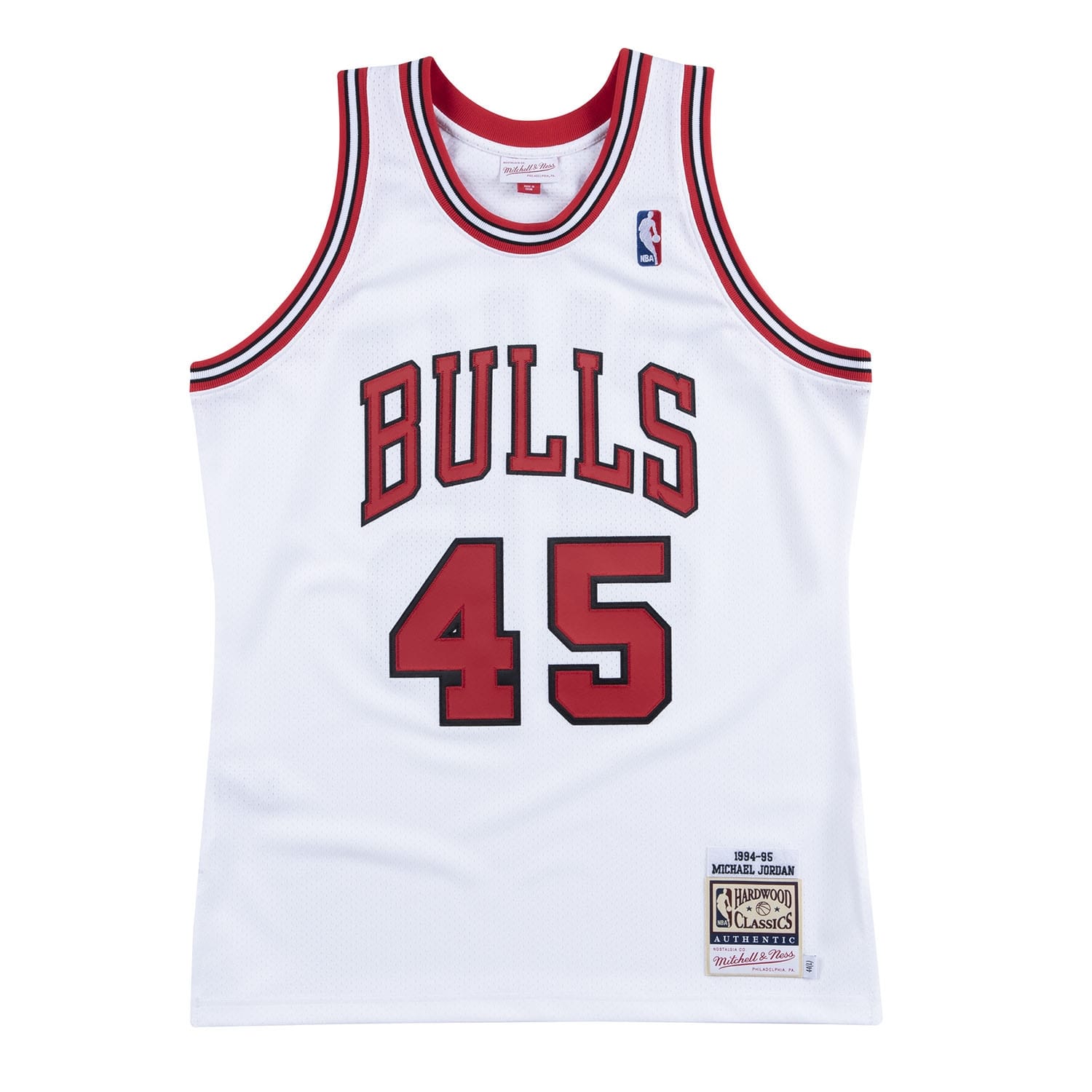 Michael Jordan #45 Chicago Bulls 1994-95 Authentic NBA Trikot Weiß