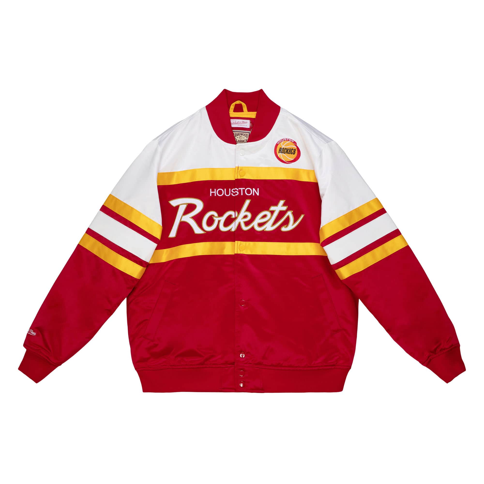 Houston Rockets Mitchell & Ness Script Heavyweight Satin NBA Jacke