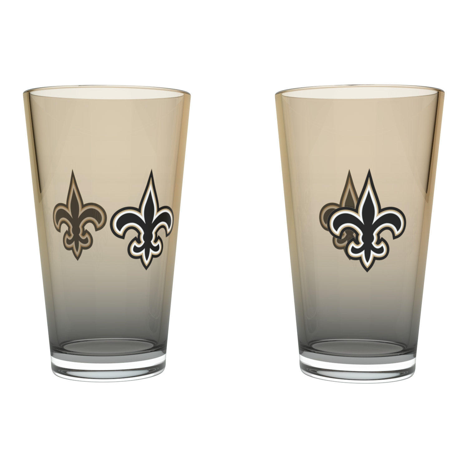 New Orleans Saints Team Color NFL Pint Gläser Set (2 Stk.)