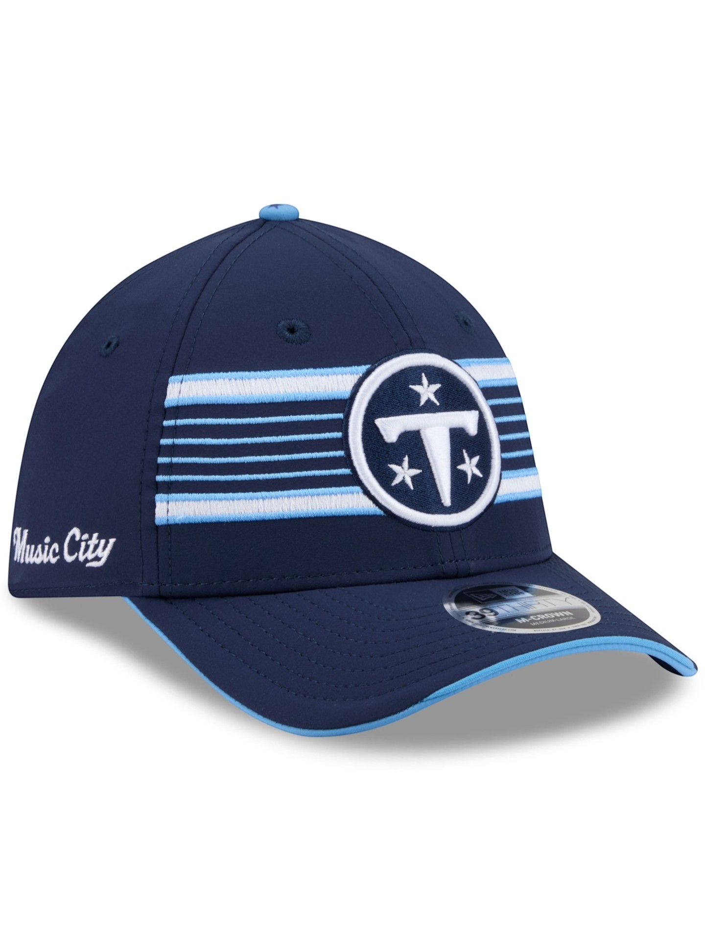 Tennessee Titans 2026 NFL Rivalries Sideline 39THIRTY M-Crown Flex Cap Navy