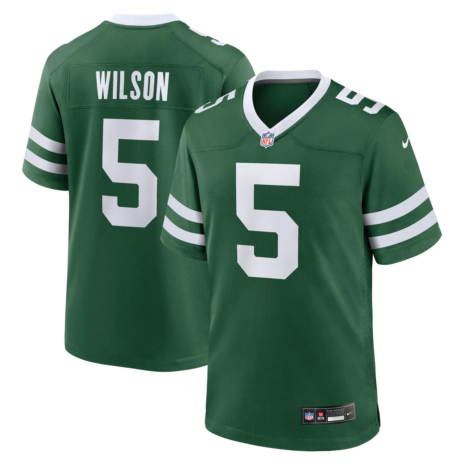 Garrett Wilson #5 New York Jets Nike Game NFL Trikot Grün