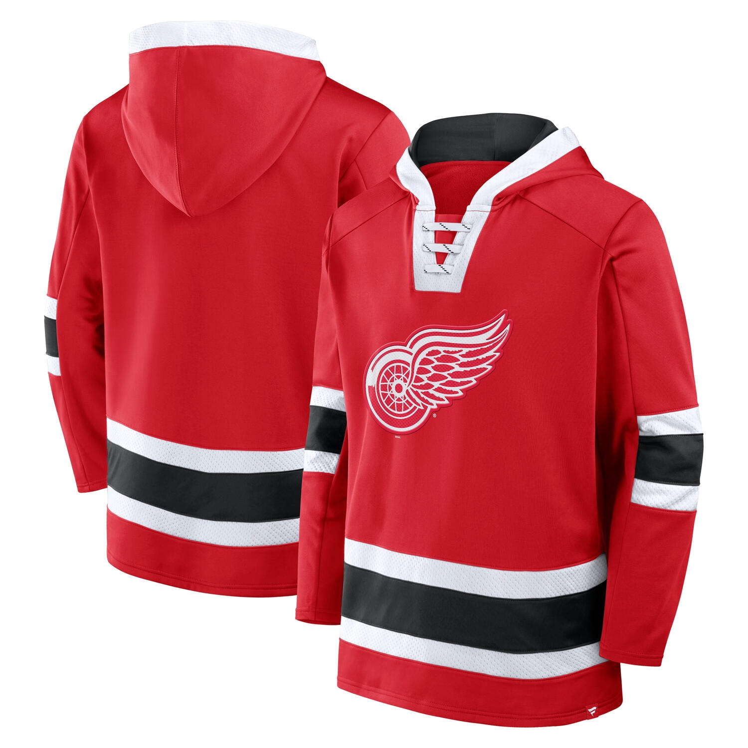 Detroit Red Wings Laced NHL Hoodie Rot