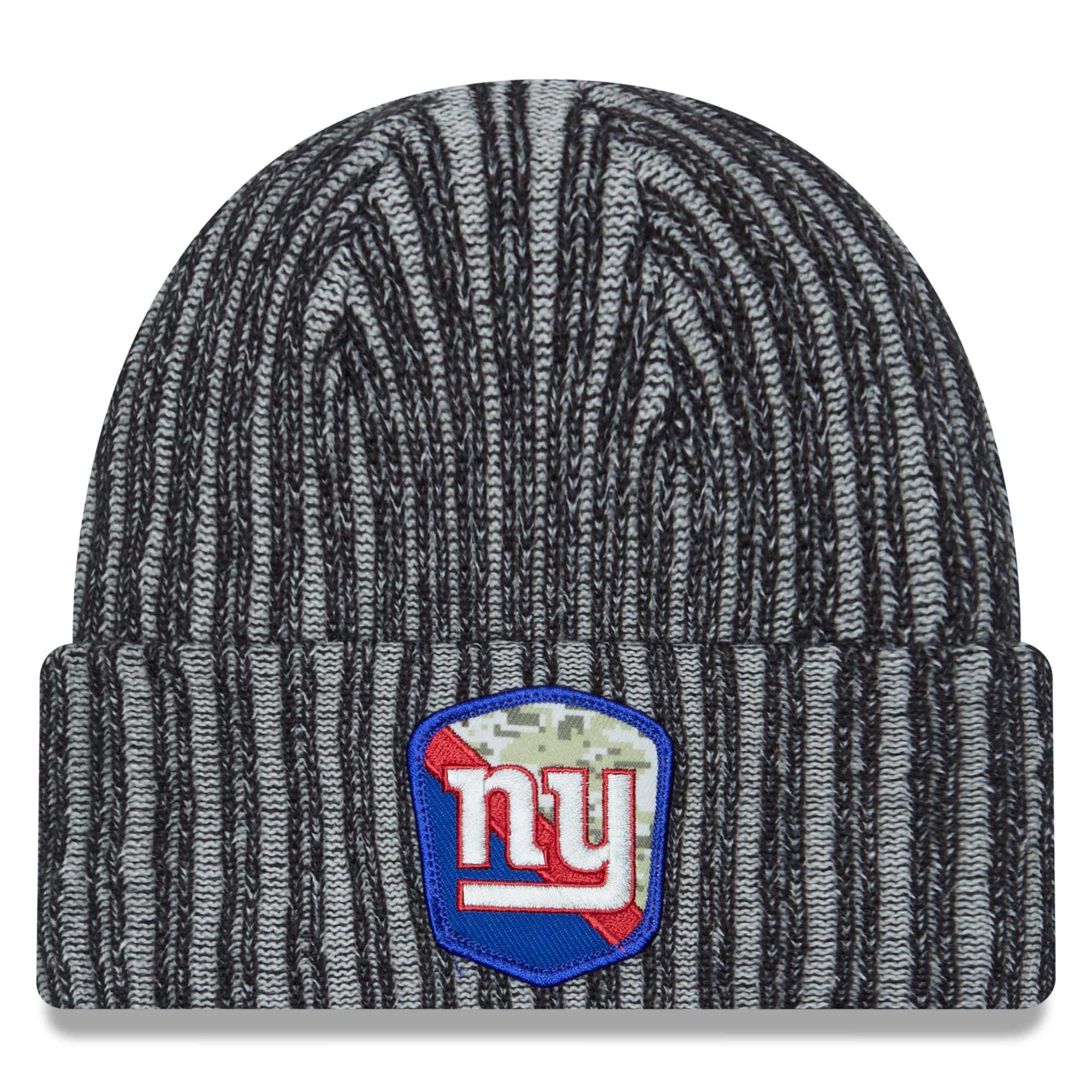 New York Giants 2023 NFL Salute to Service New Era Knit Hat