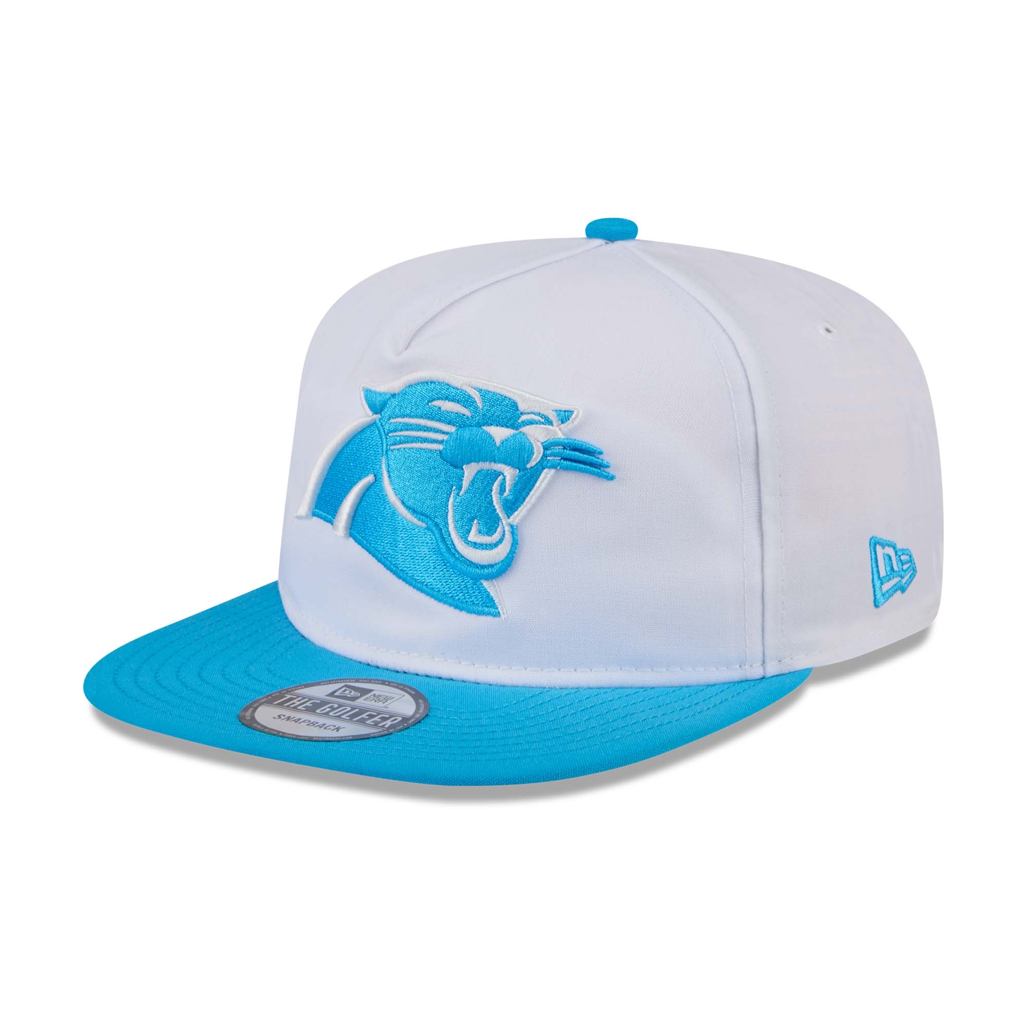 Carolina Panthers 2024 NFL Training Camp New Era Golfer Snapback Cap Weiß