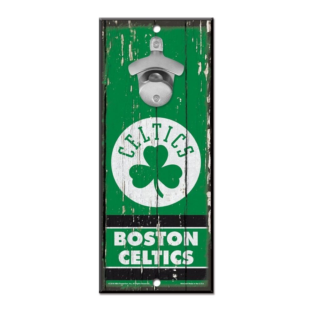 Boston Celtics NBA Bottle Opener Sign