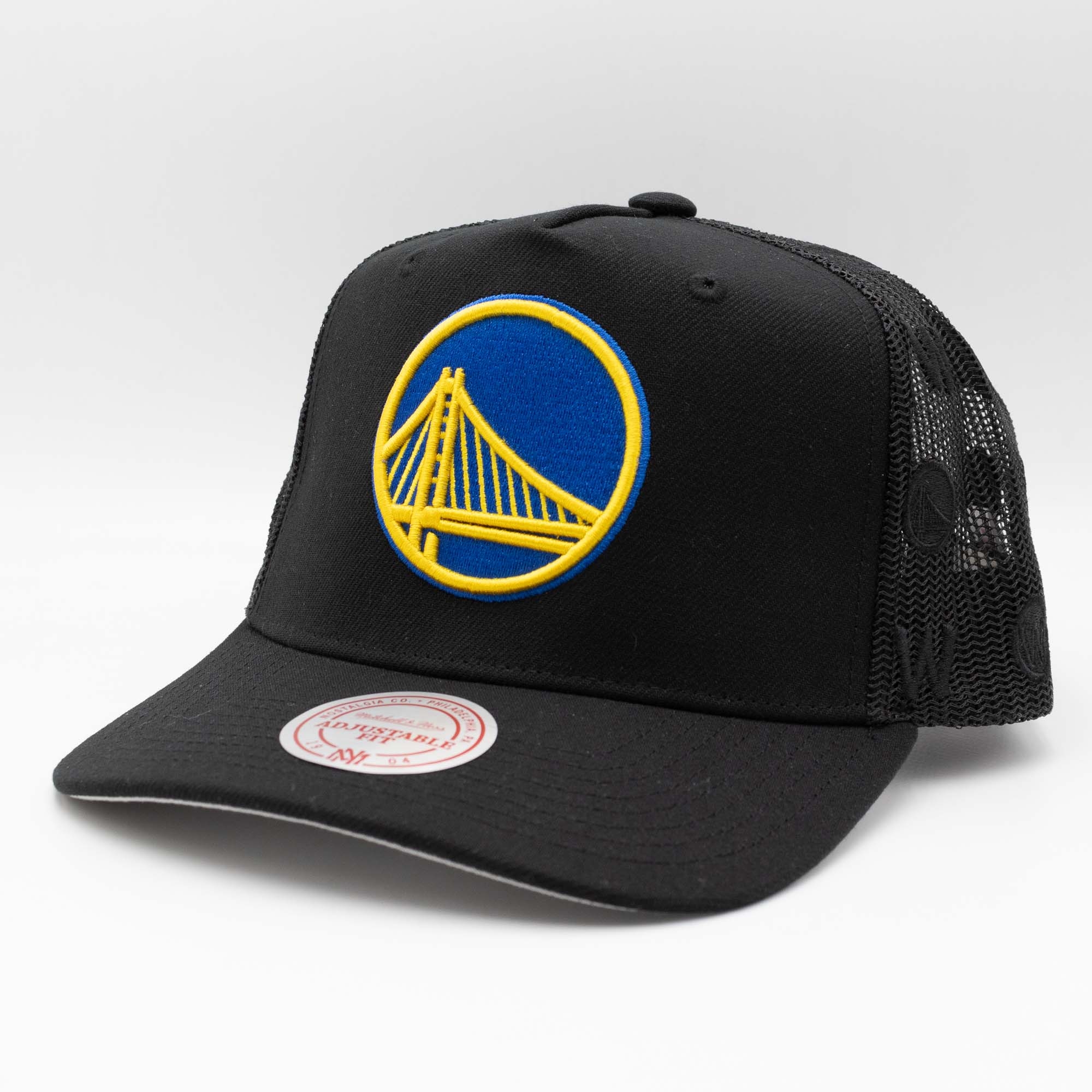 Golden State Warriors Mitchell & Ness Monogram NBA Trucker Cap Schwarz