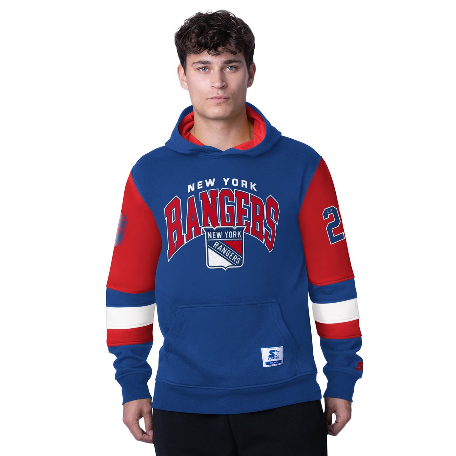 New York Rangers Starter End Zone NHL Hoodie