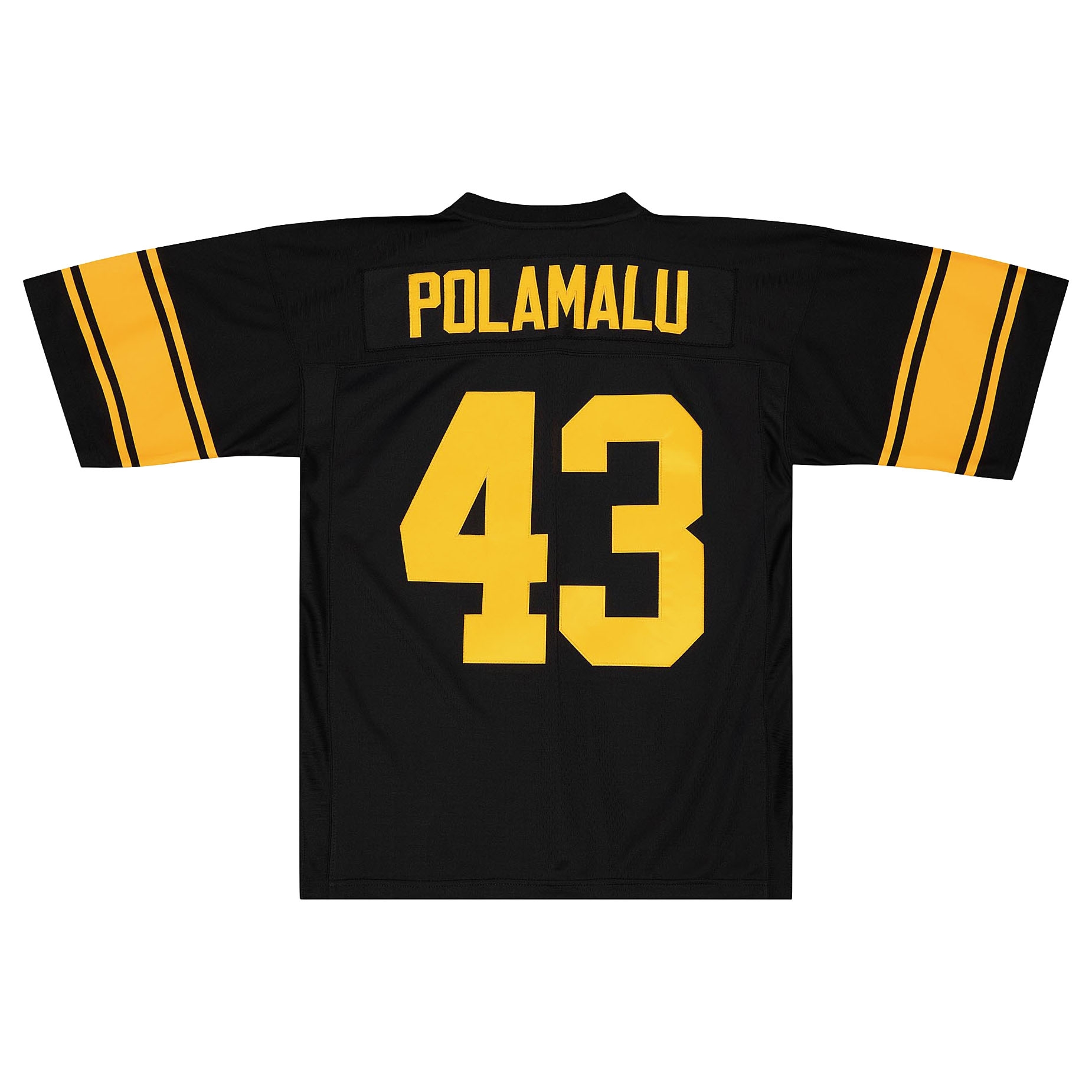 Troy Polamalu #43 Pittsburgh Steelers 2008 Legacy NFL Trikot Alternate Schwarz