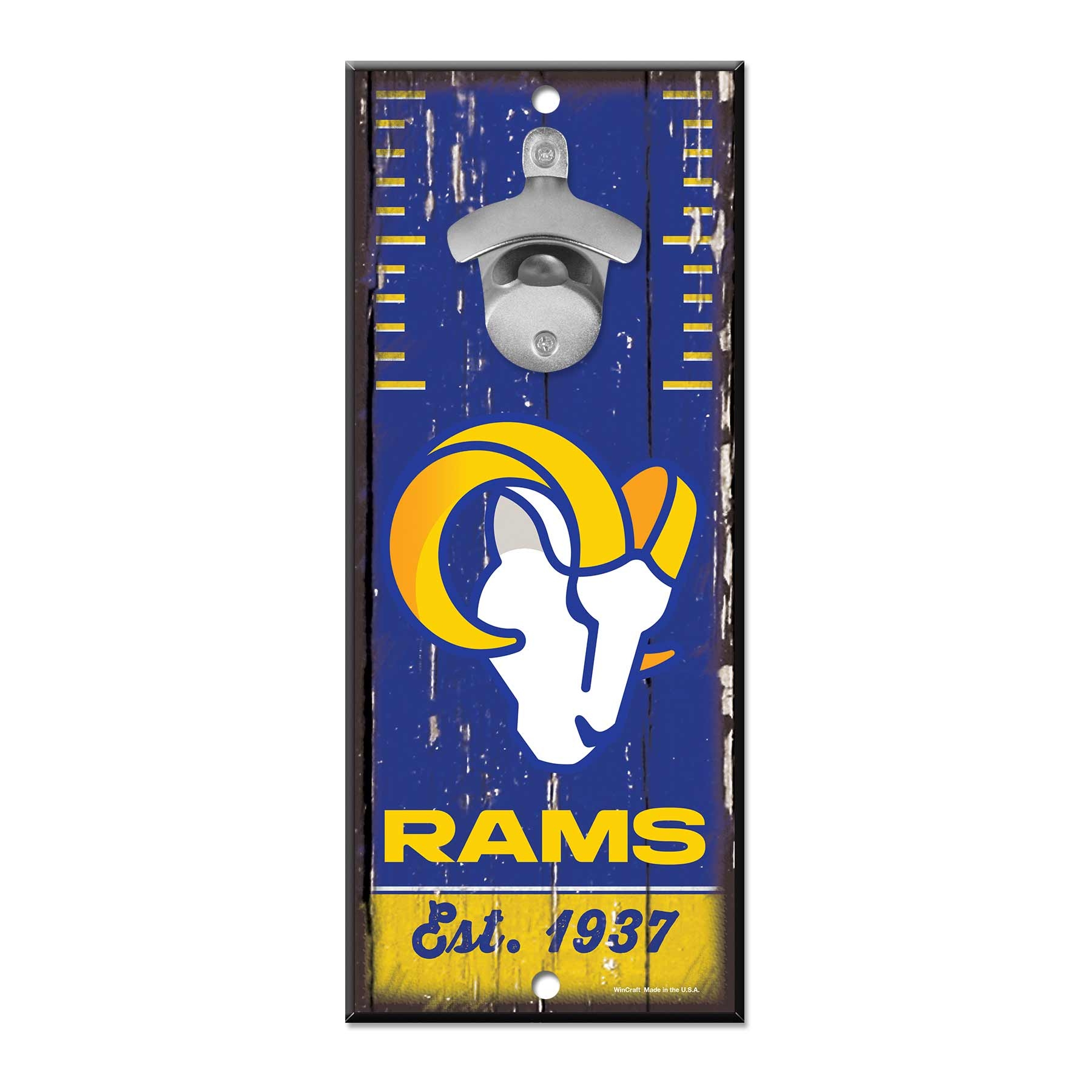 Los Angeles Rams NFL Schild mit Flaschenöffner