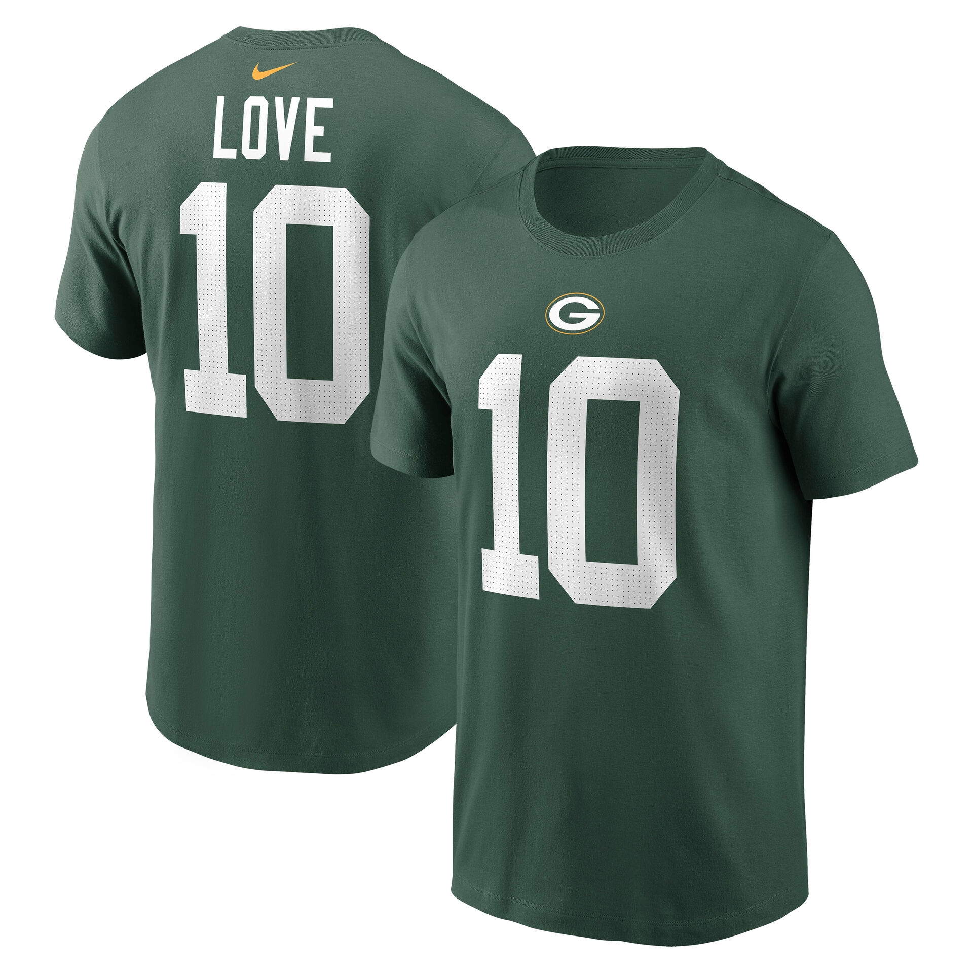 Jordan Love #10 Green Bay Packers Nike Player NFL T-Shirt Grün