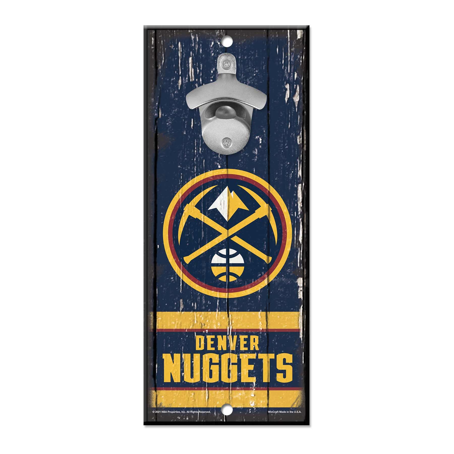 Denver Nuggets WinCraft NBA Schild mit Flaschenöffner