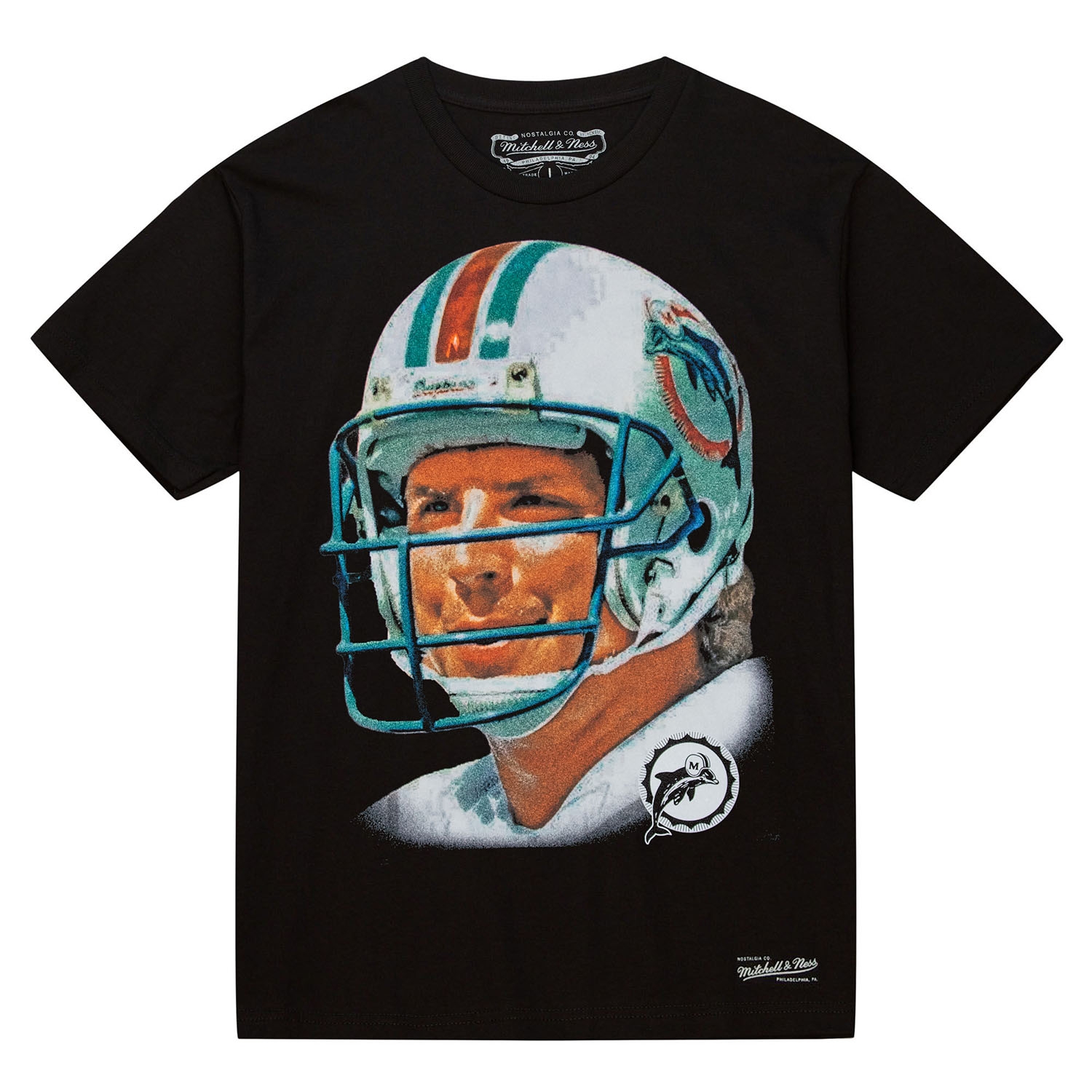 Dan MArino Mitchell & Ness Real Big Face NFL Tee Black
