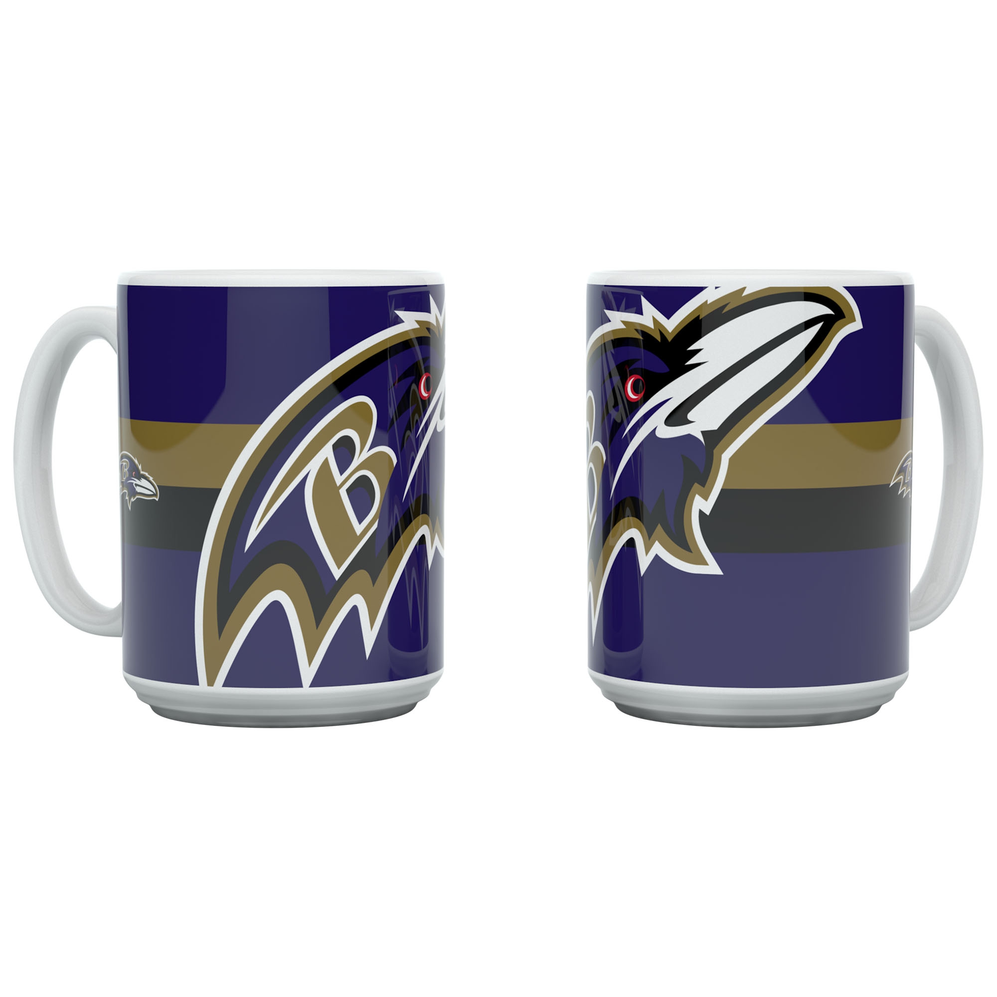 Baltimore Ravens Triple Logo Jumbo NFL Becher (450 ml)