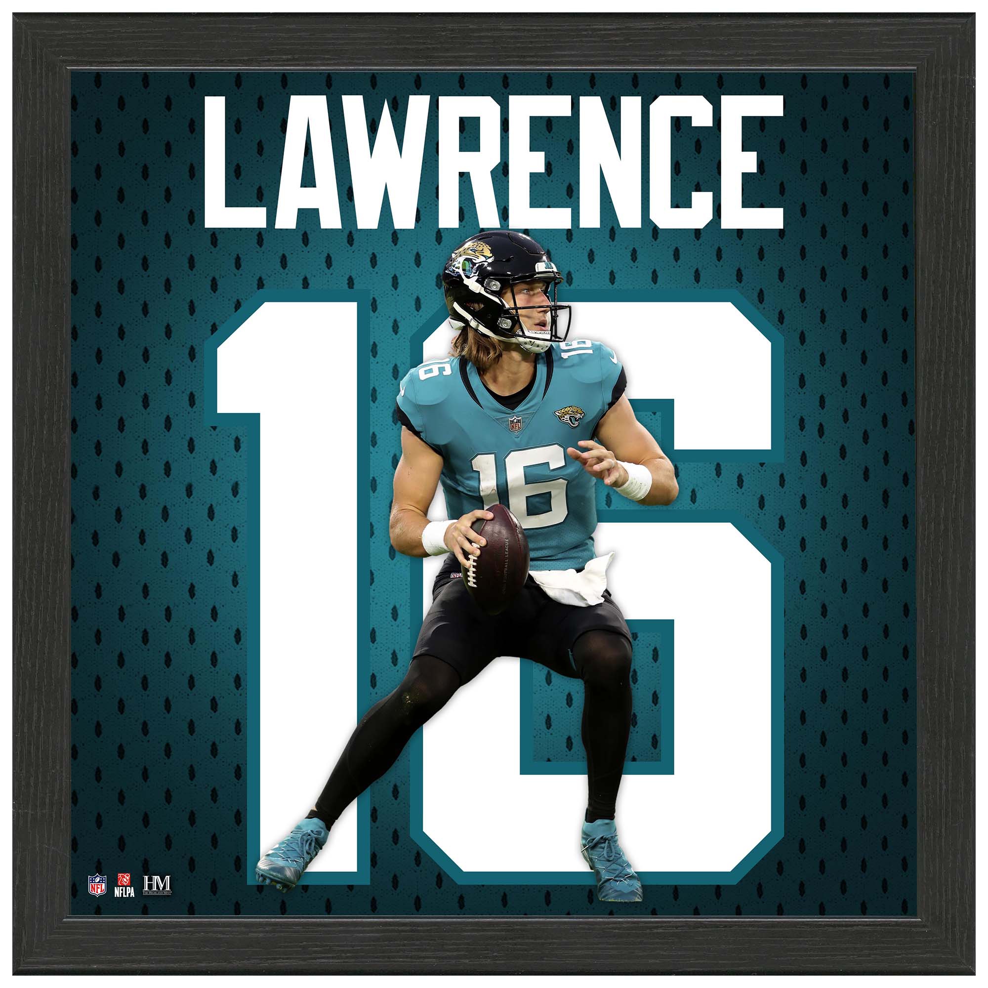 Trevor Lawrence #16 Jacksonville Jaguars Jersey Gerahmtes NFL Bild