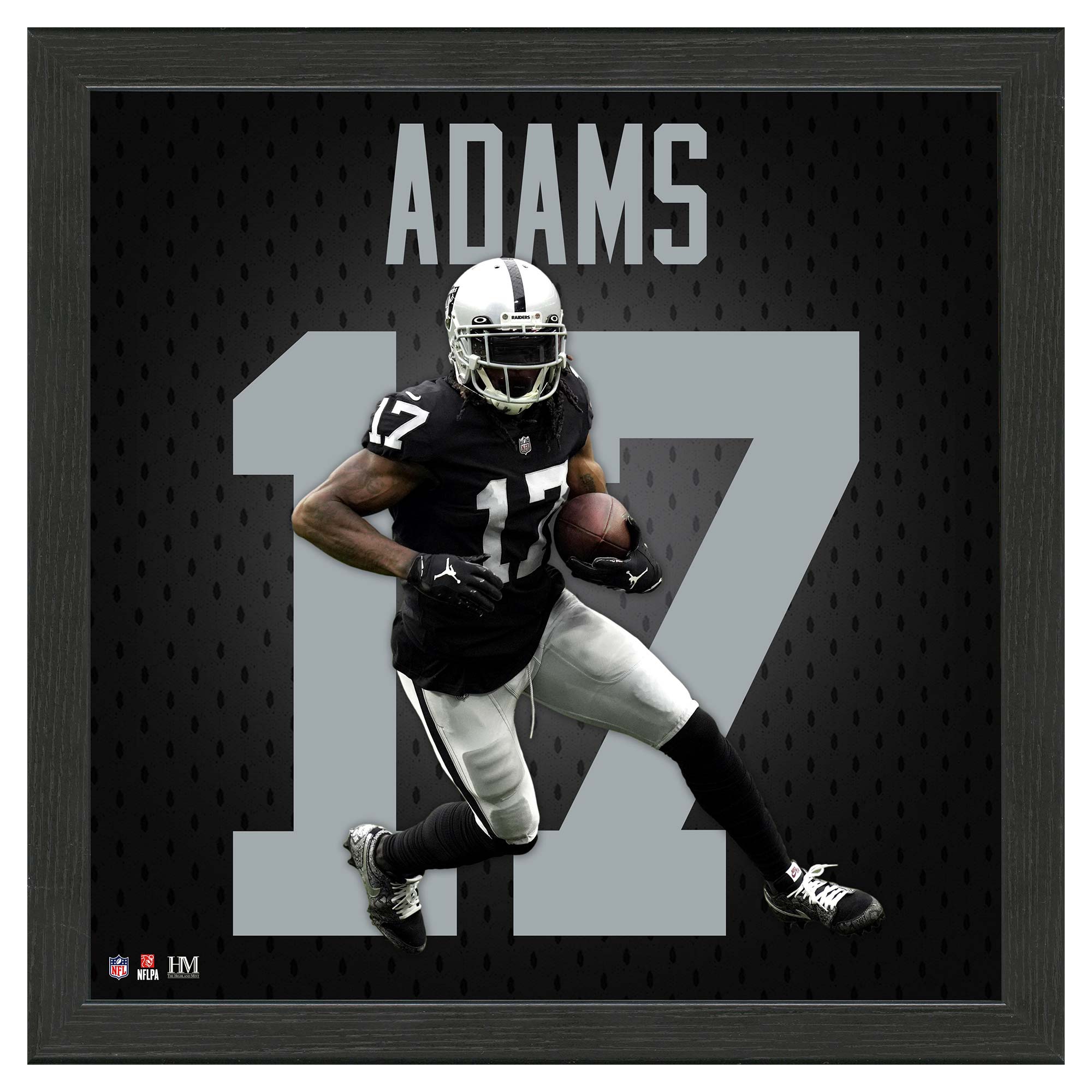Davante Adams #17 Las Vegas Raiders Impact Jersey Gerahmtes NFL Bild