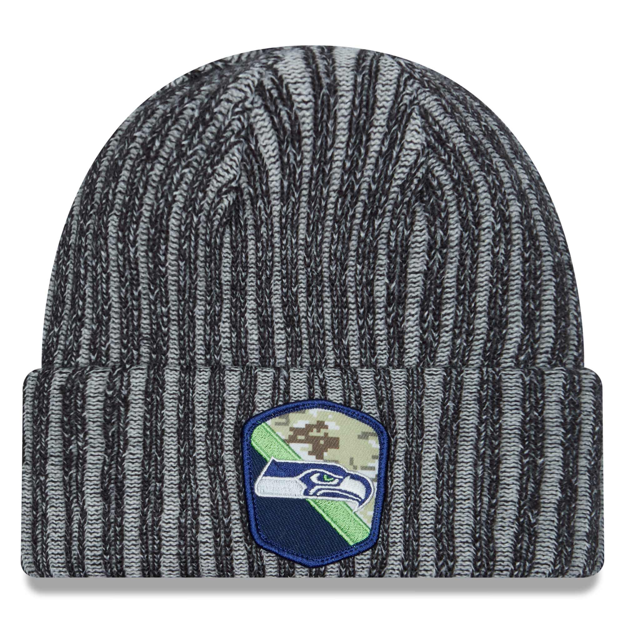 Seattle Seahawks 2023 NFL Salute to Service New Era Knit Hat