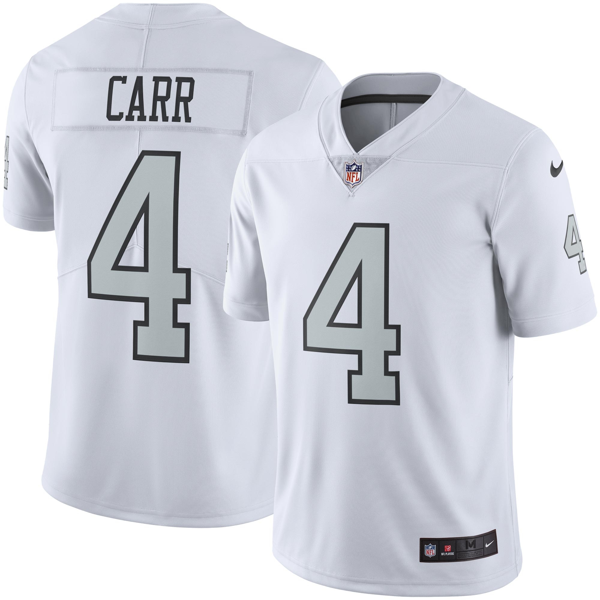 Derek Carr #4 Las Vegas Raiders Nike Vapor Limited NFL Trikot Alternate Weiß