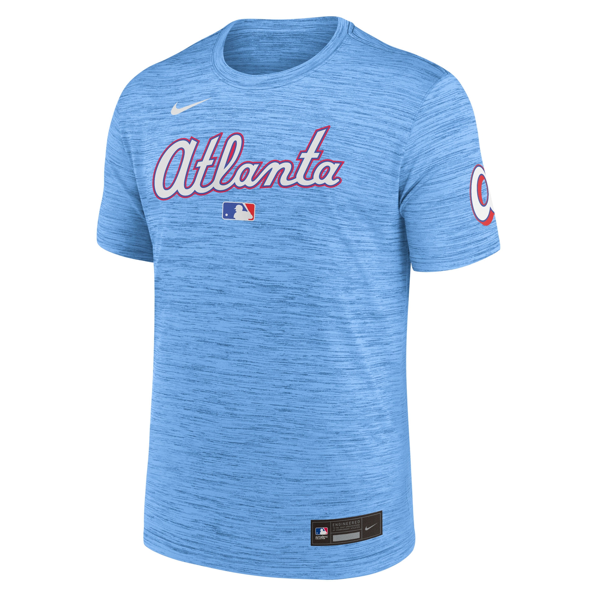 Atlanta Braves City Connect 2026 MLB Authentic Velocity T-Shirt Blau