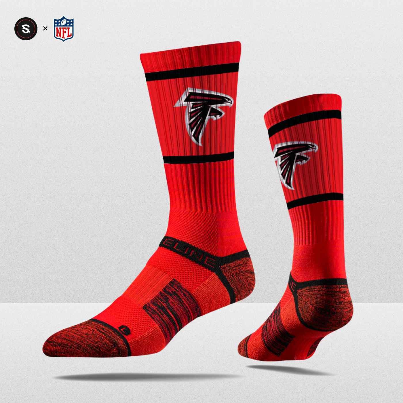 Atlanta Falcons Strideline Premium NFL Crew Socken