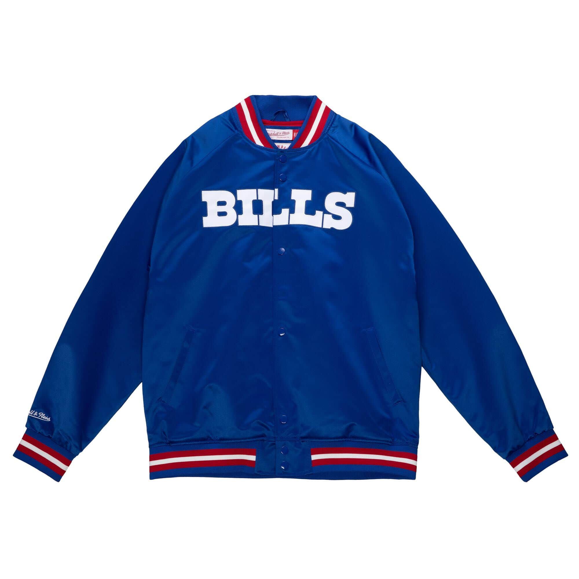 Buffalo Bills Mitchell & Ness Lightweight Satin NFL Jacke Blau