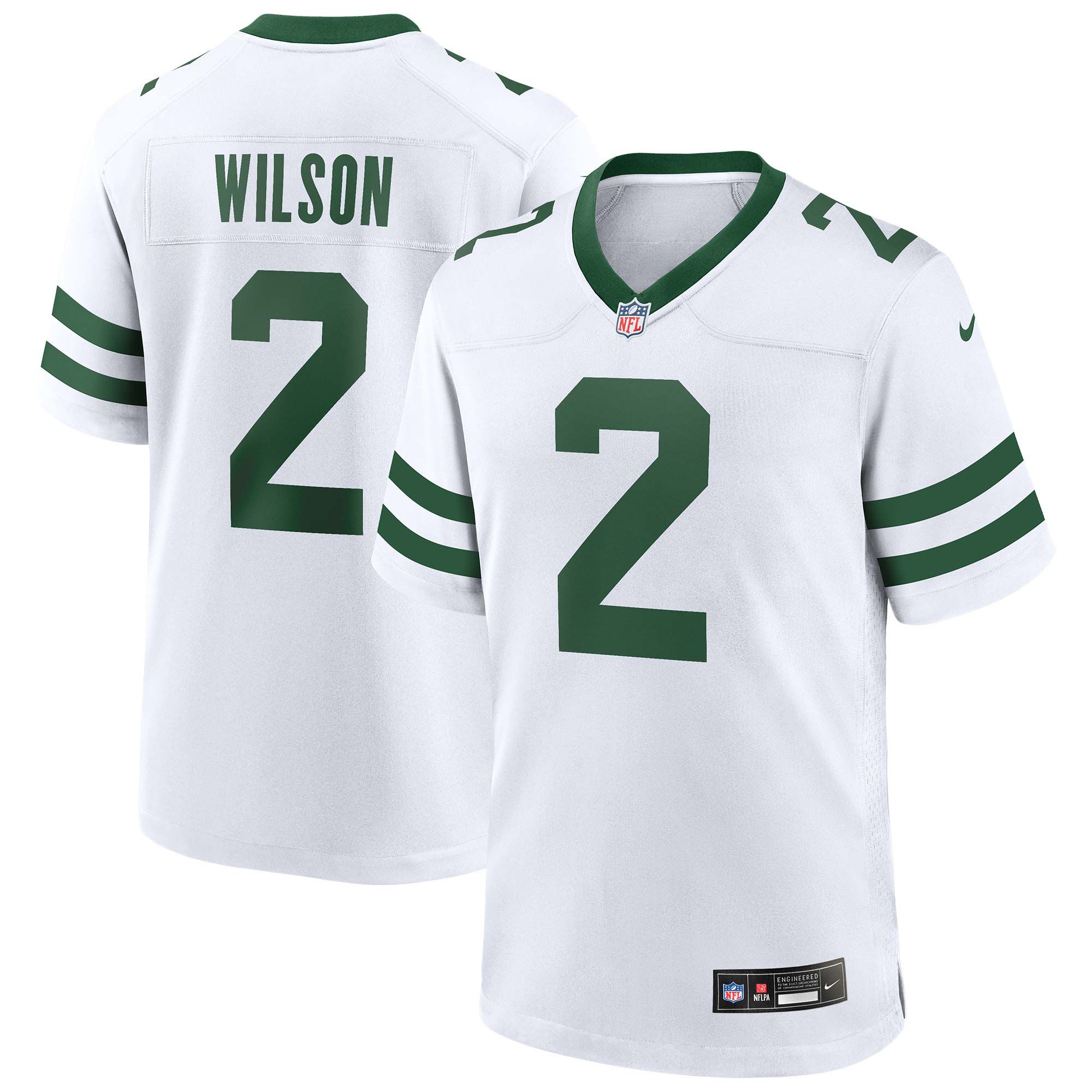 Zach Wilson #2 New York Jets Classic Nike Game NFL Trikot White