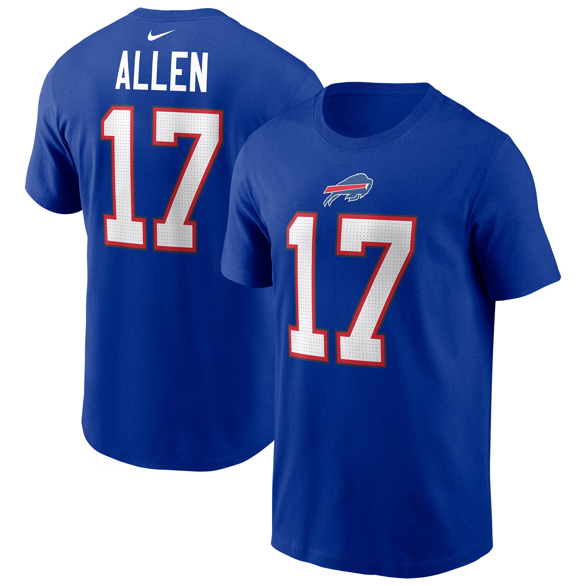 Josh Allen #17 Buffalo Bills Nike Player NFL T-Shirt Blau