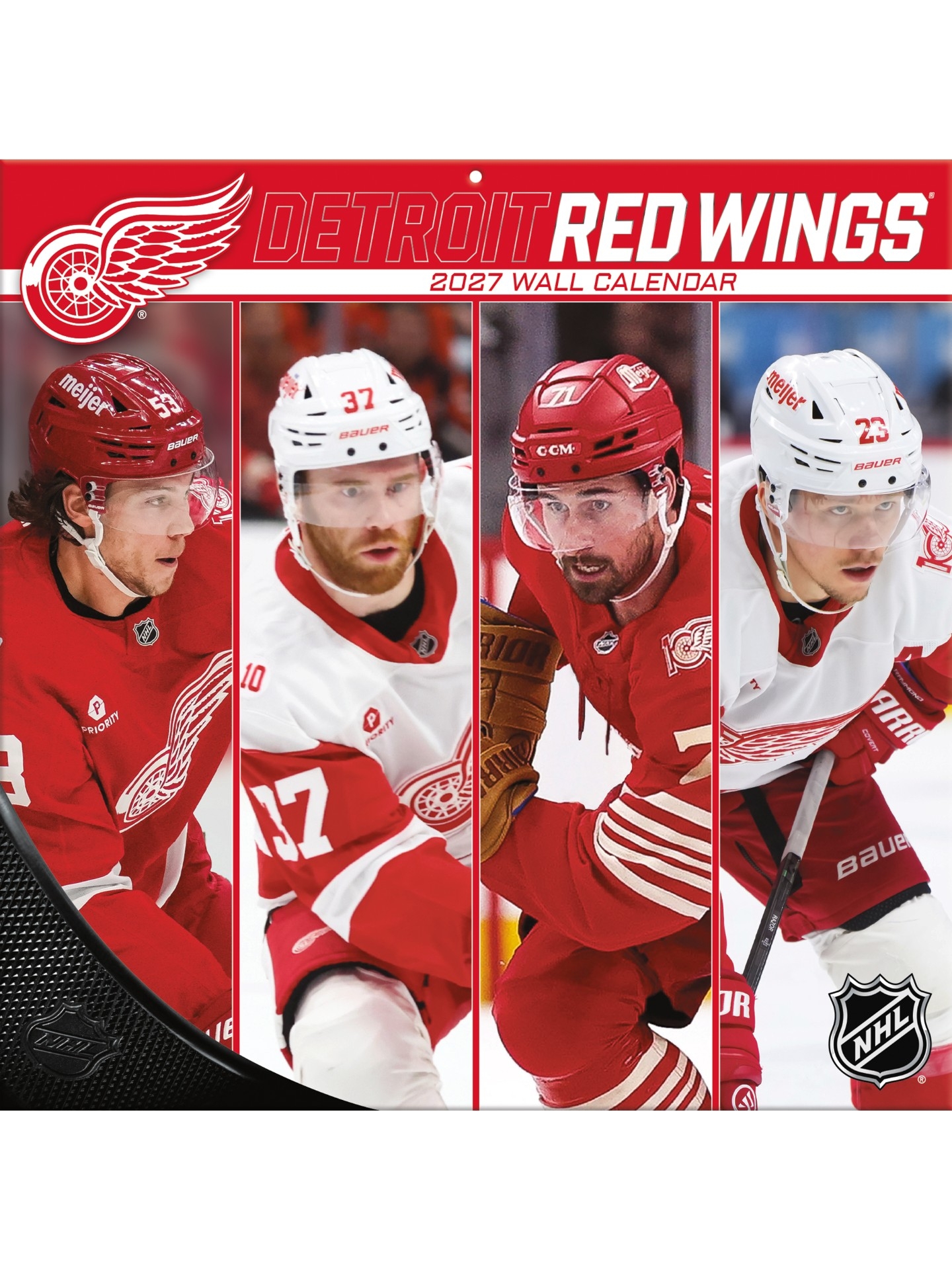 Detroit Red Wings 2027 NHL Team Wandkalender