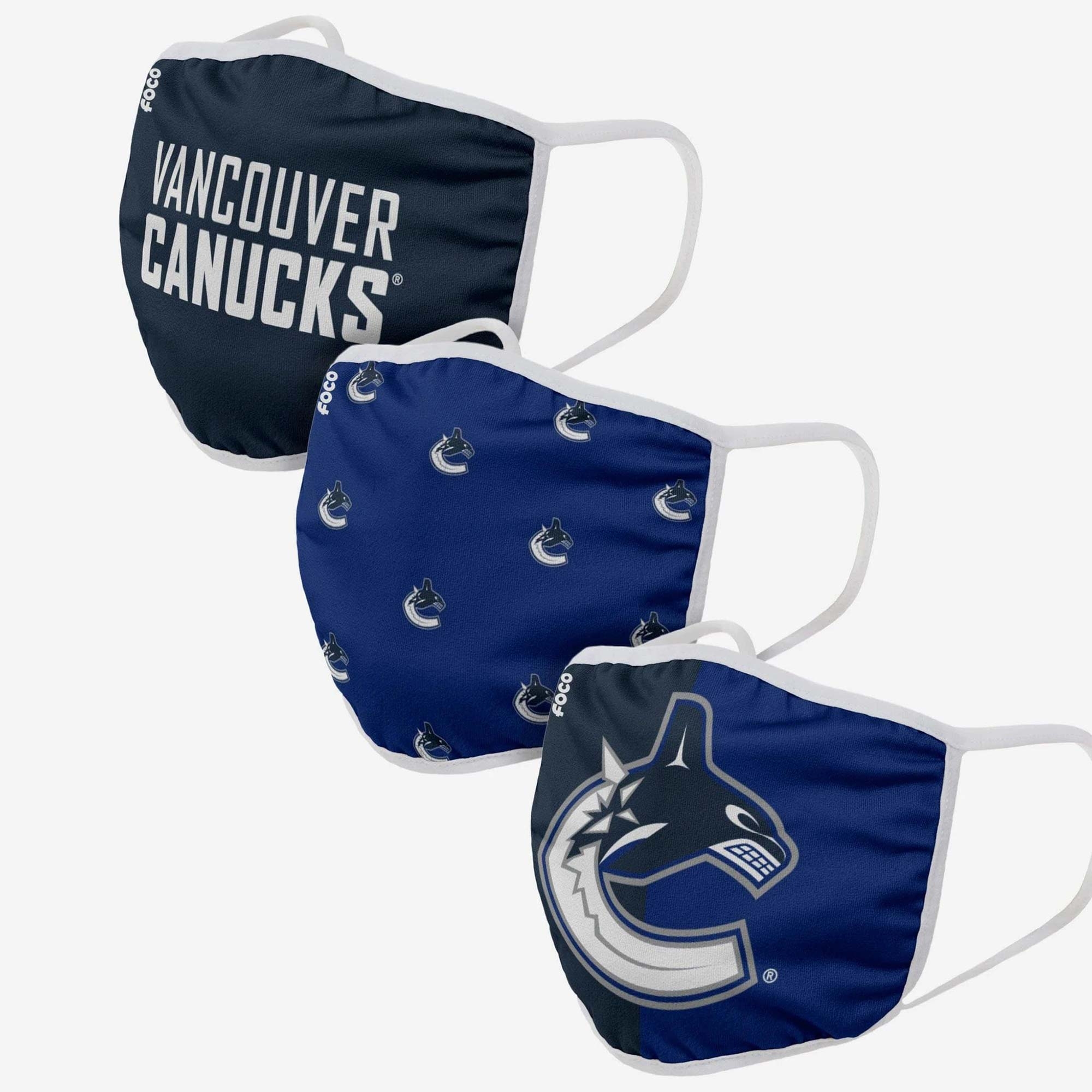 Vancouver Canucks NHL Face Mask Mundschutz MNS (3er-Pack)