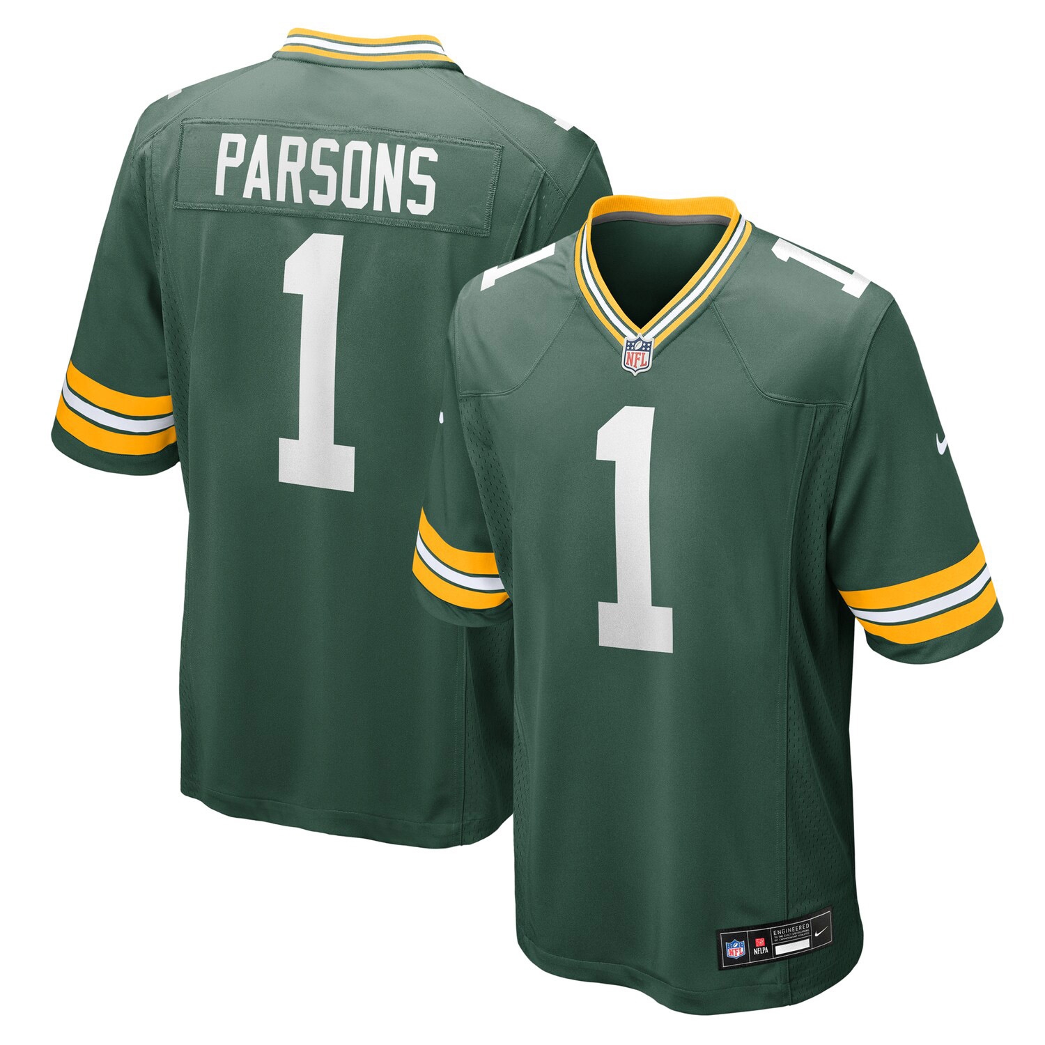 Micah Parsons #1 Green Bay Packers Nike Game NFL Jersey Green
