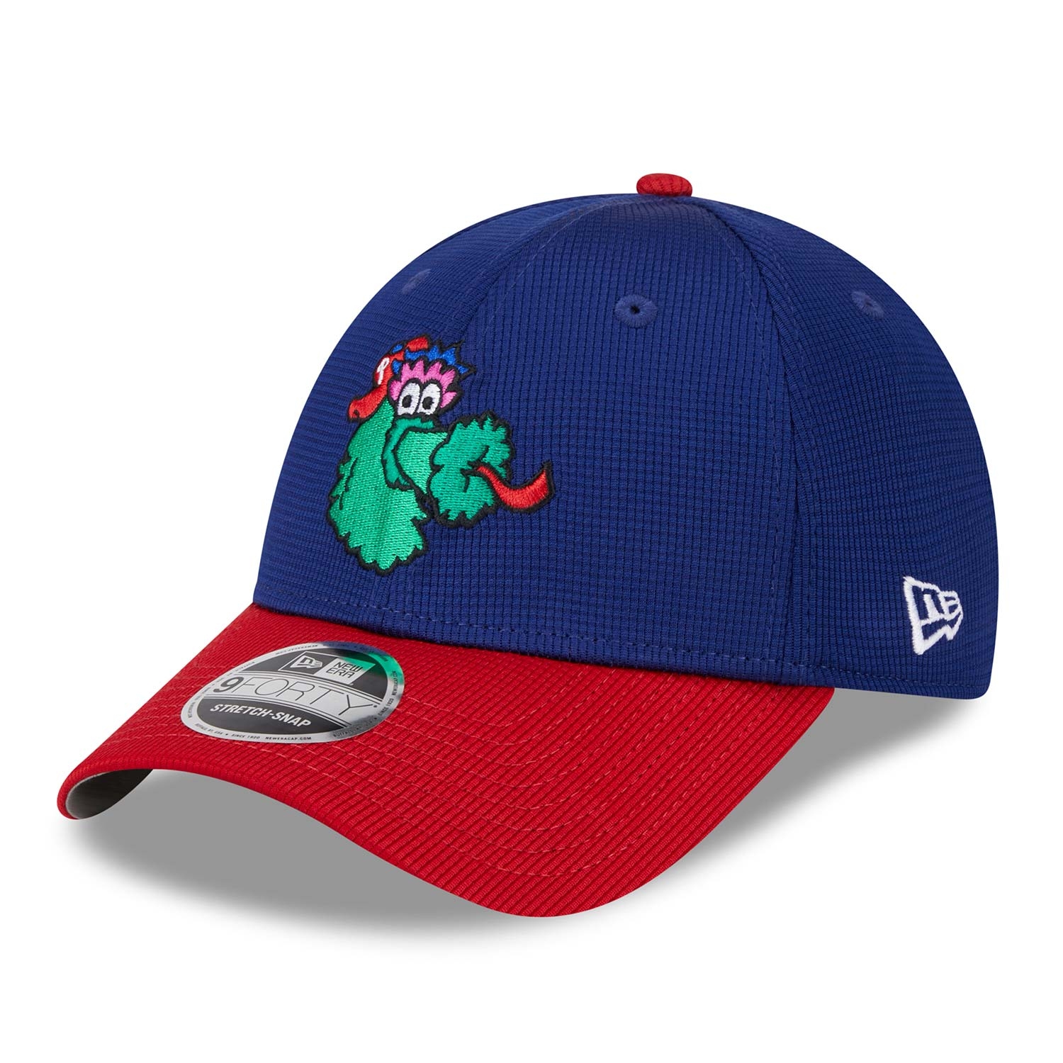Philadelphia Phillies 2025 MLB Batting Practice Stretch-Snap 9FORTY Adjustable Cap