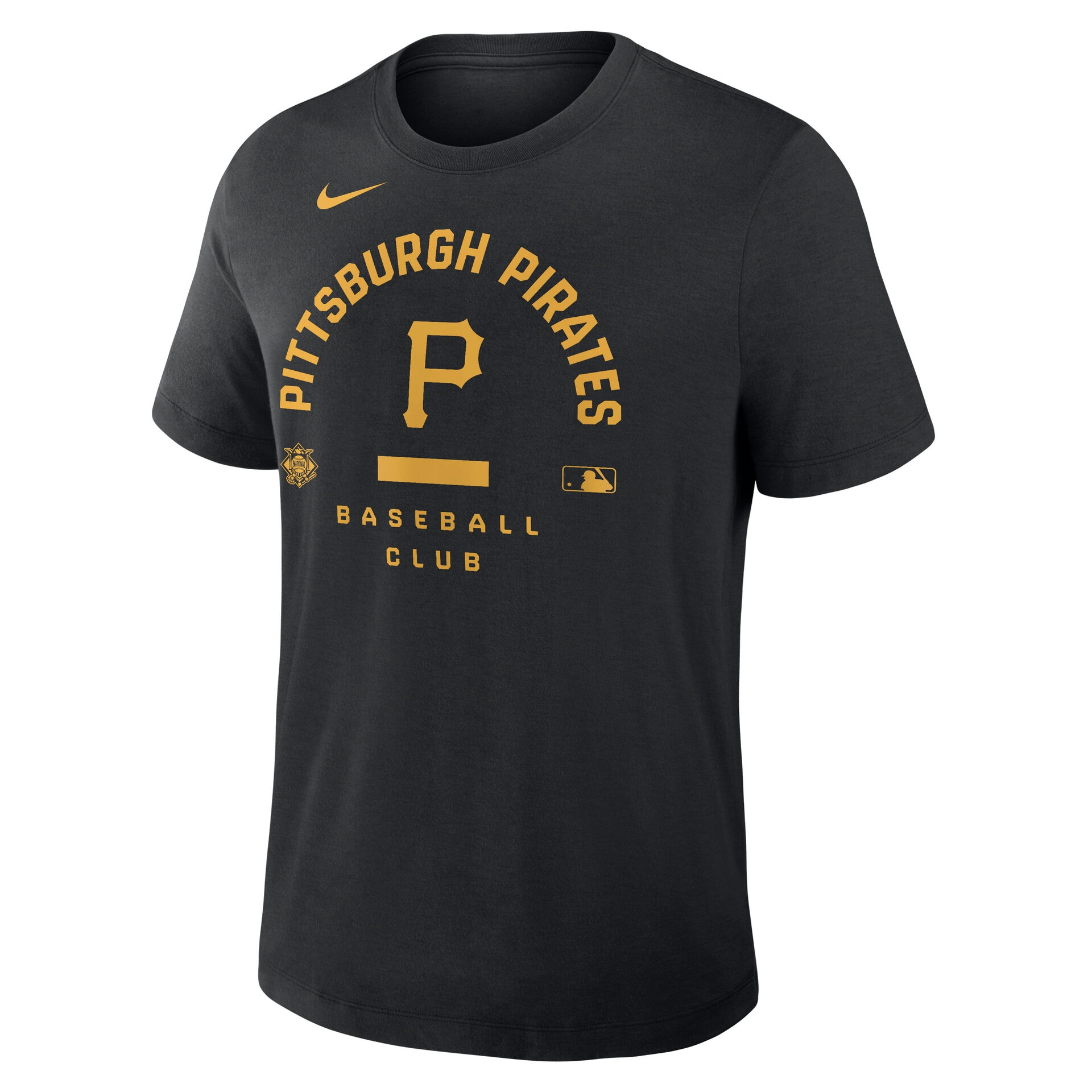 Pittsburgh Pirates Early Work 2026 MLB Authentic Tri-Blend T-Shirt Schwarz