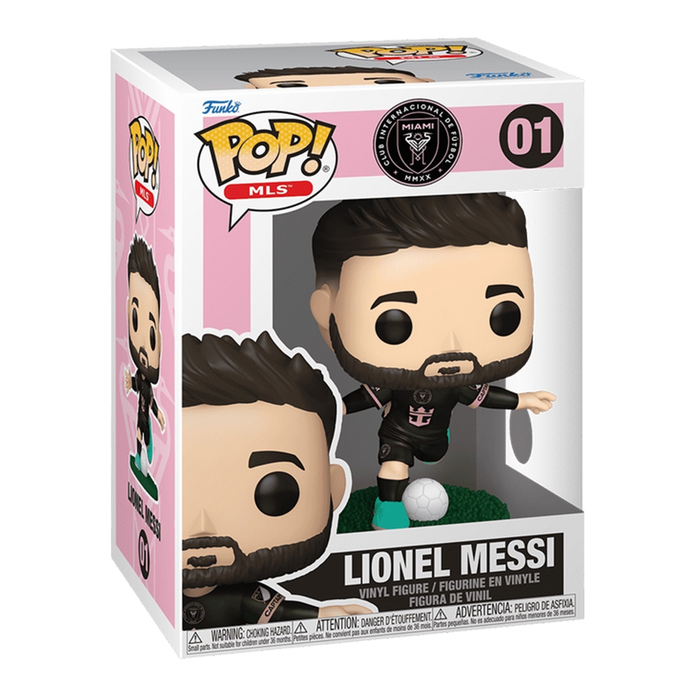 Funko POP! #01 Lionel Messi Inter Miami Vinyl MLS Figur (Black Jersey)