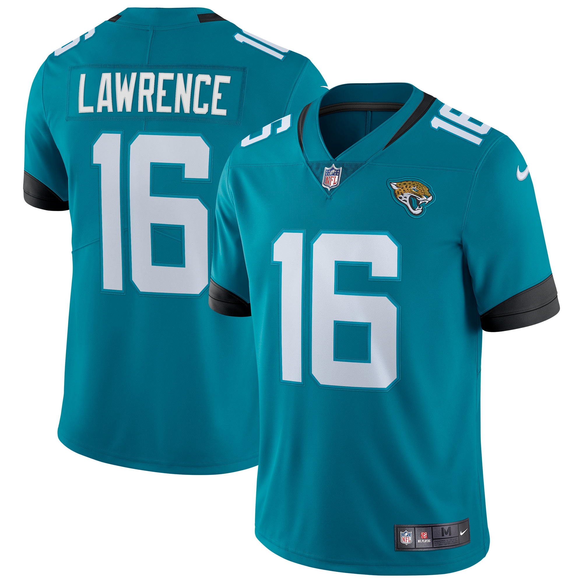 Trevor Lawrence #16 Jacksonville Jaguars Nike Vapor Limited NFL Trikot Alternate Türkis