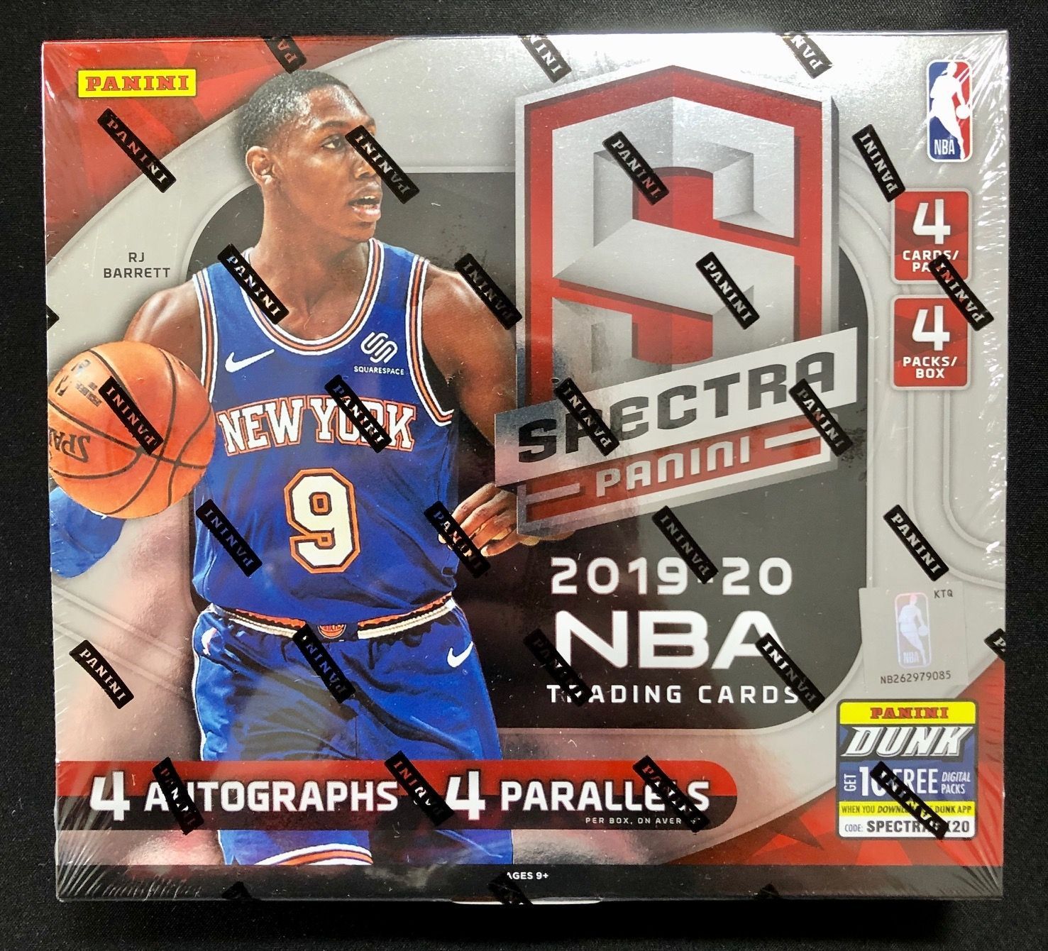 2019/20 Panini Spectra Basketball Hobby Box NBA