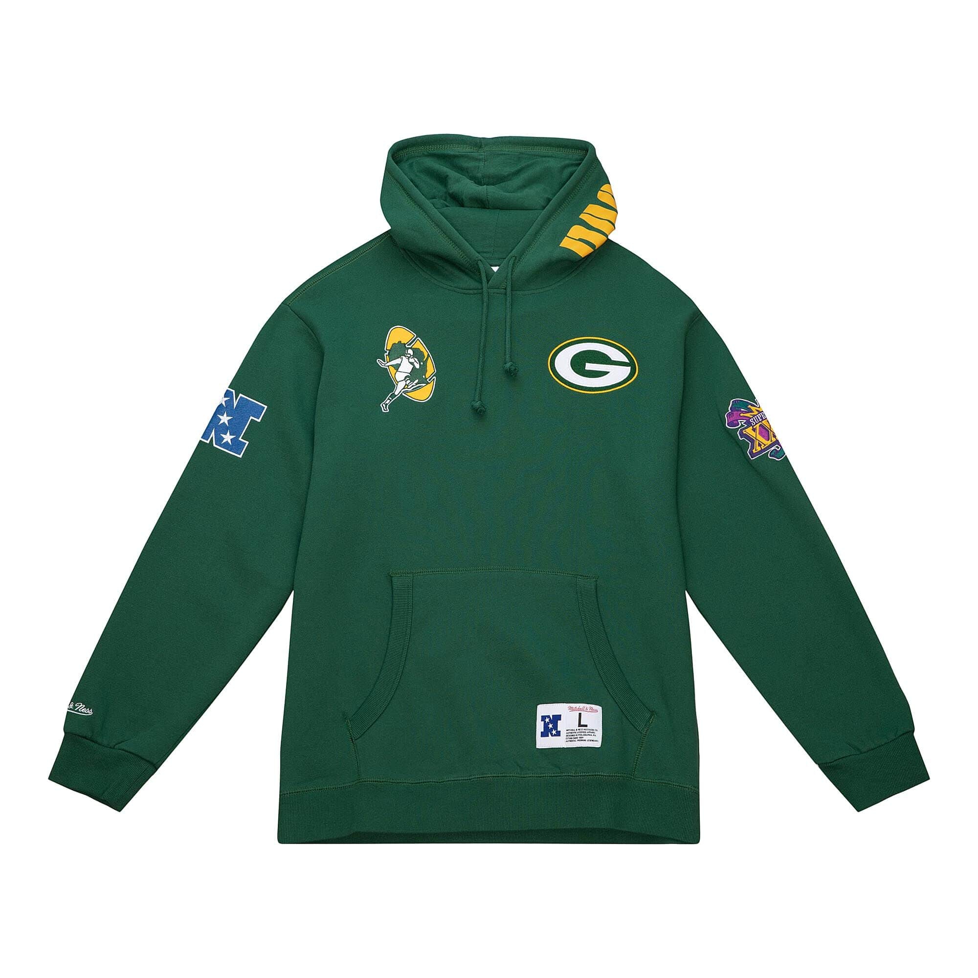 Green Bay Packers City Collection Mitchell & Ness NFL Hoodie Grün