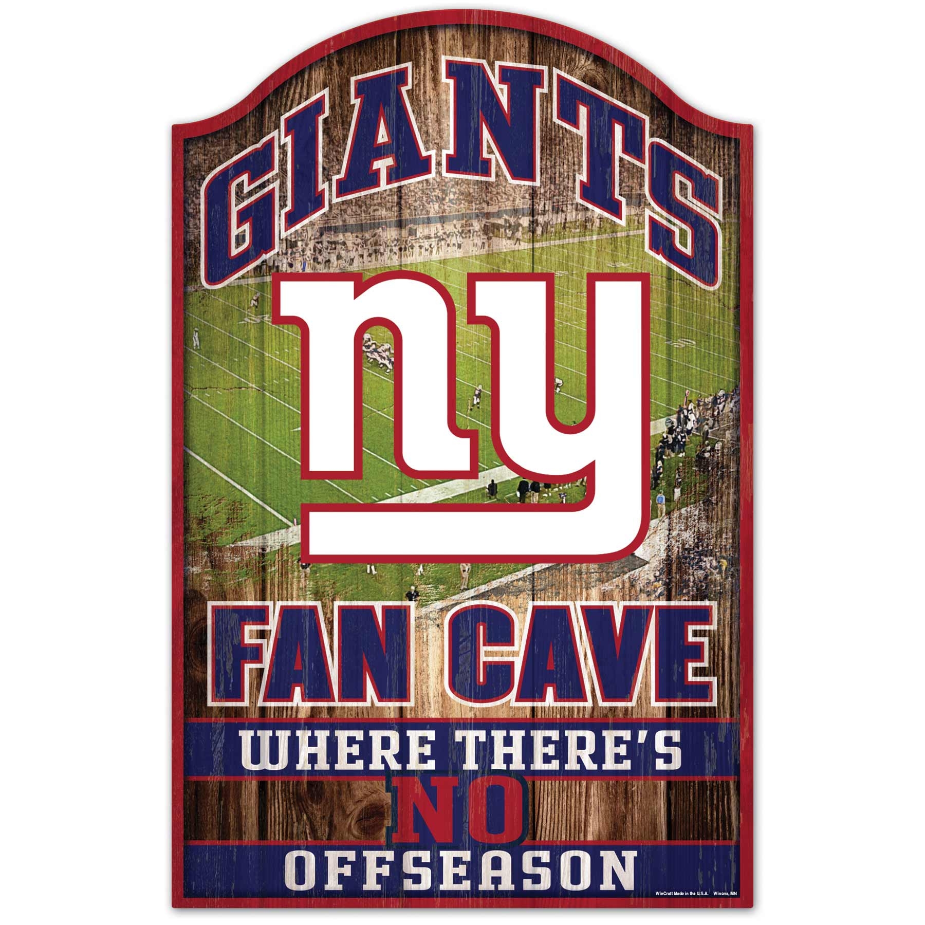 New York Giants WinCraft NFL Fan Cave Wood Sign