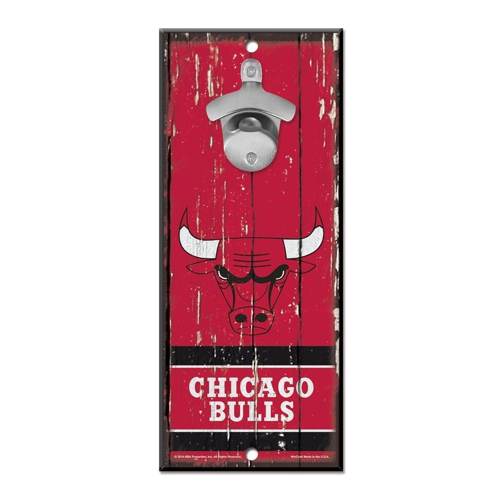 Chicago Bulls NBA Schild mit Flaschenöffner