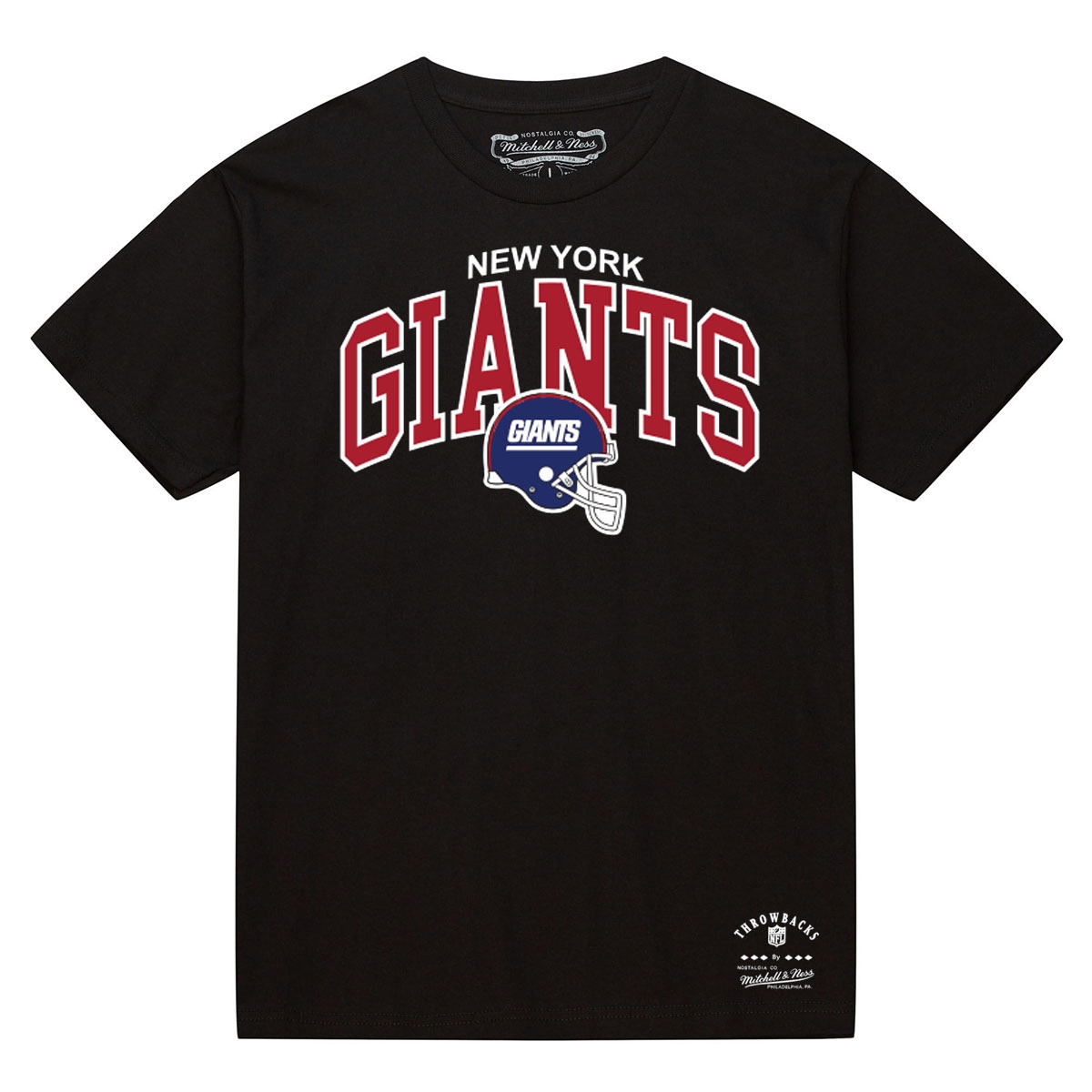 New York Giants Mitchell & Ness Classic Arch NFL T-Shirt Schwarz