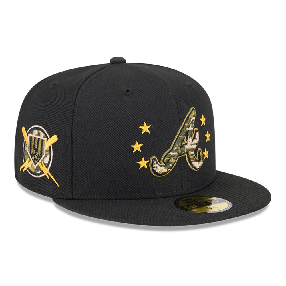 Atlanta Braves 2024 MLB Authentic Armed Forces New Era 59FIFTY Fitted Cap