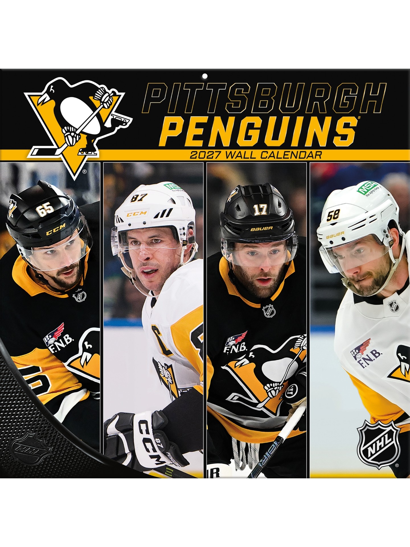 Pittsburgh Penguins 2027 NHL Team Wall Calendar