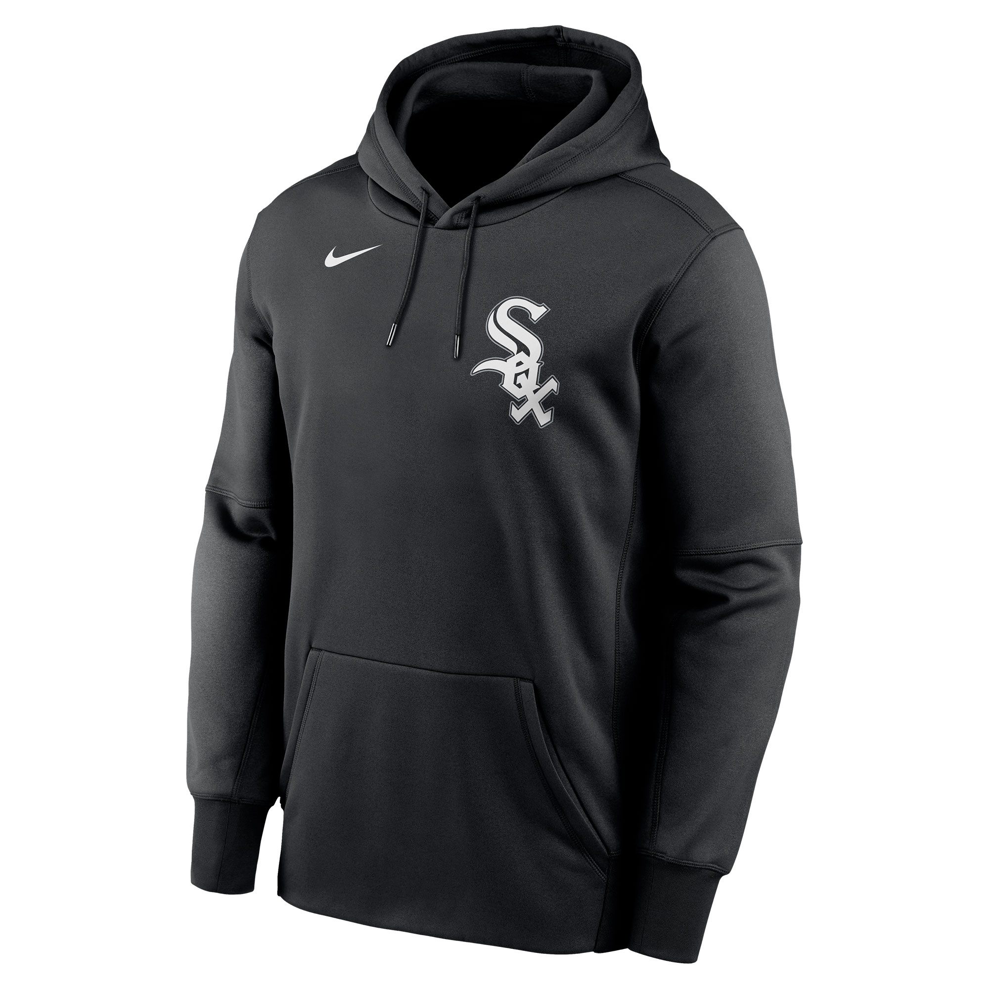 Chicago White Sox Wordmark Nike Therma Dri-FIT MLB Hoodie Schwarz