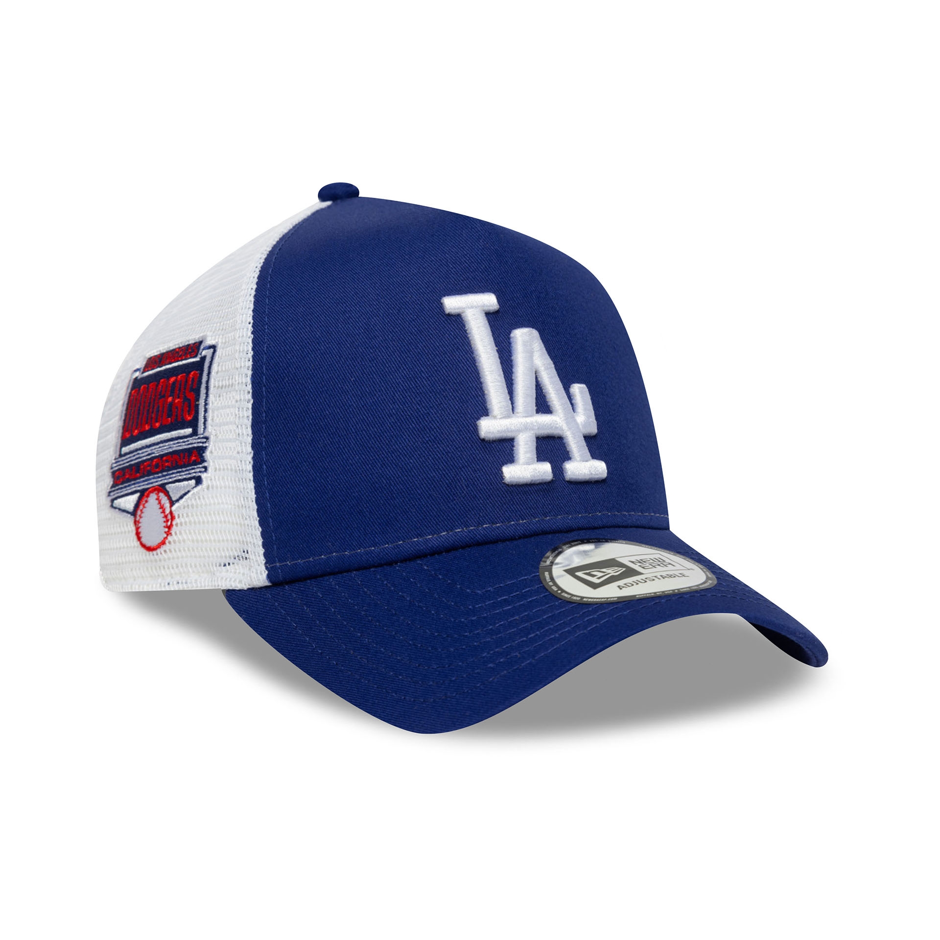 Los Angeles Dodgers Side Patch Trucker Adjustable MLB Cap Blau