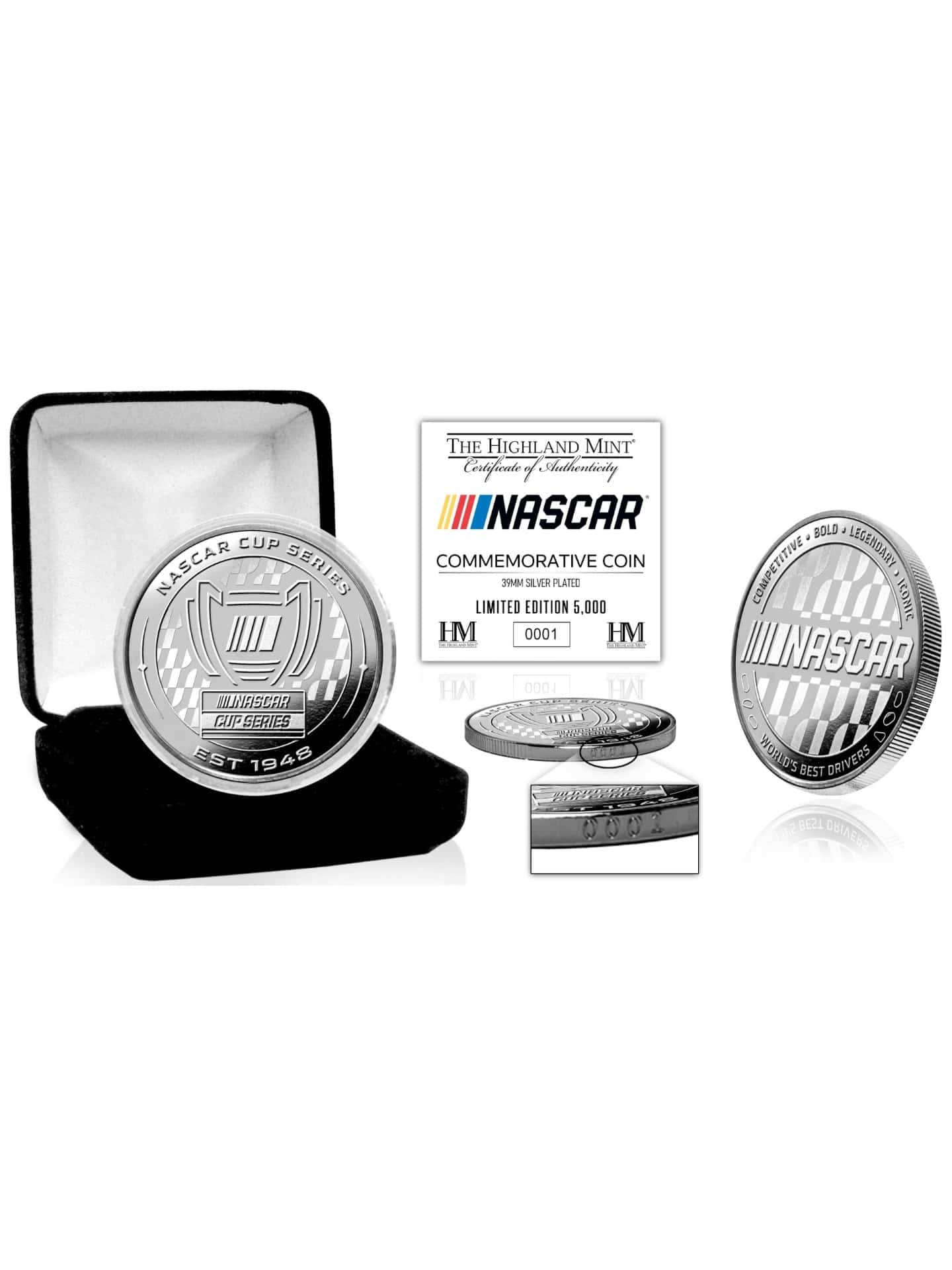 Cup Series NASCAR Silver Gedenkmünze